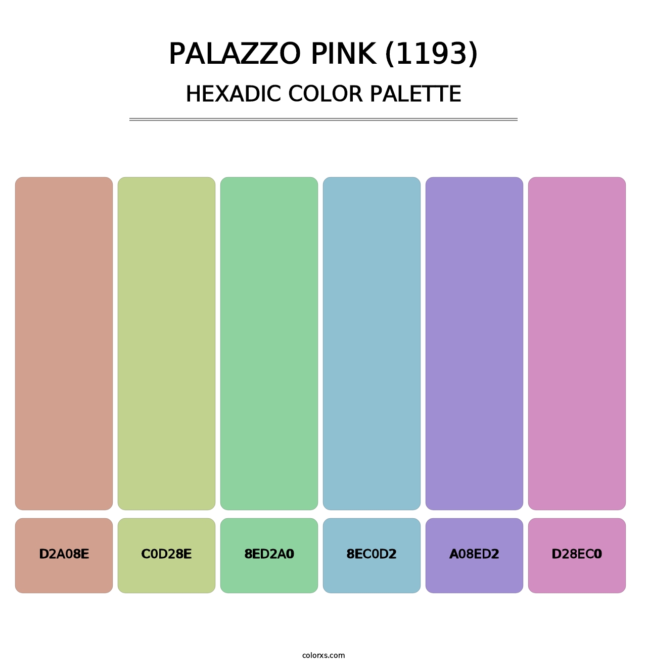 Palazzo Pink (1193) - Hexadic Color Palette