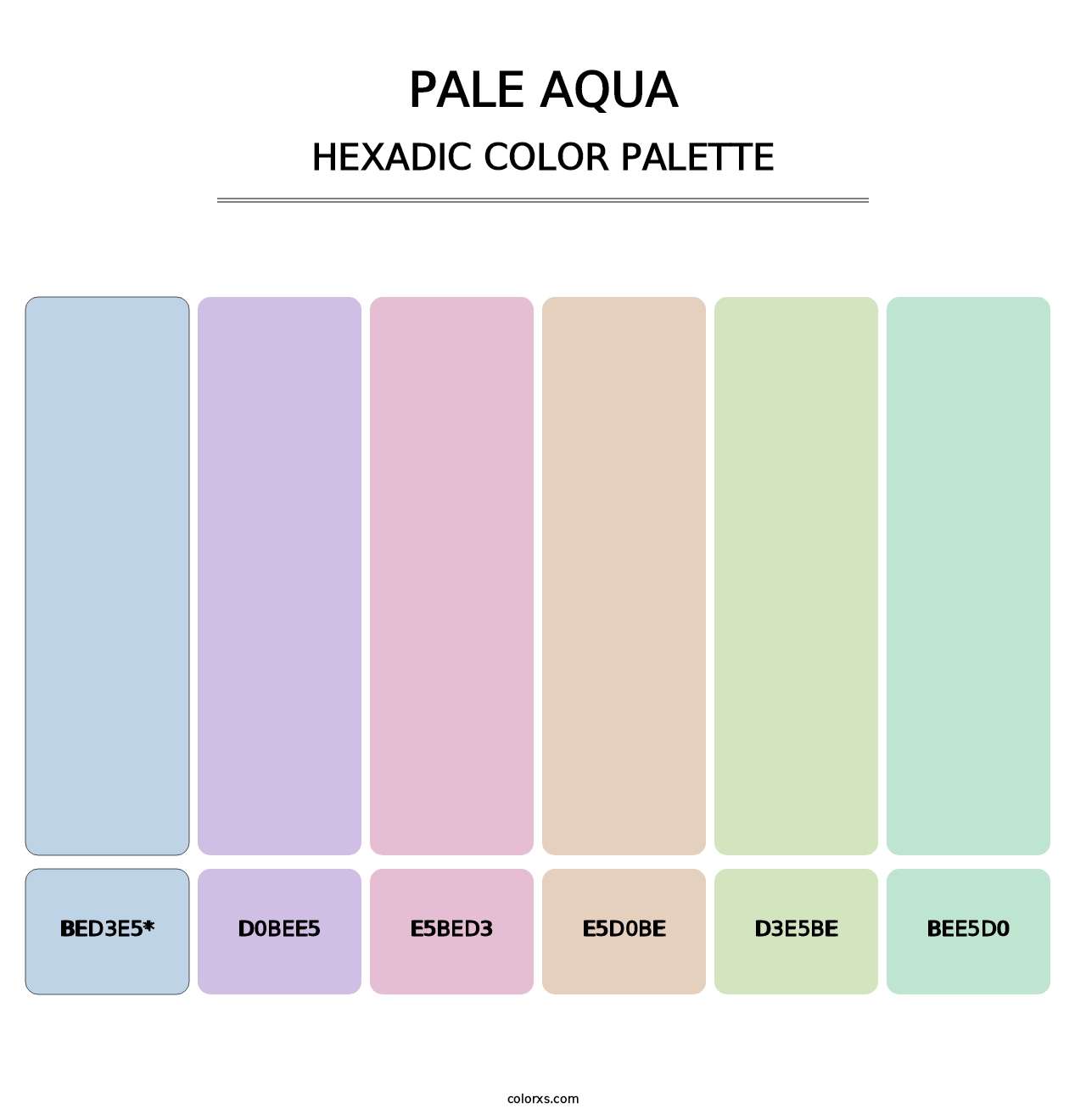 Pale Aqua - Hexadic Color Palette