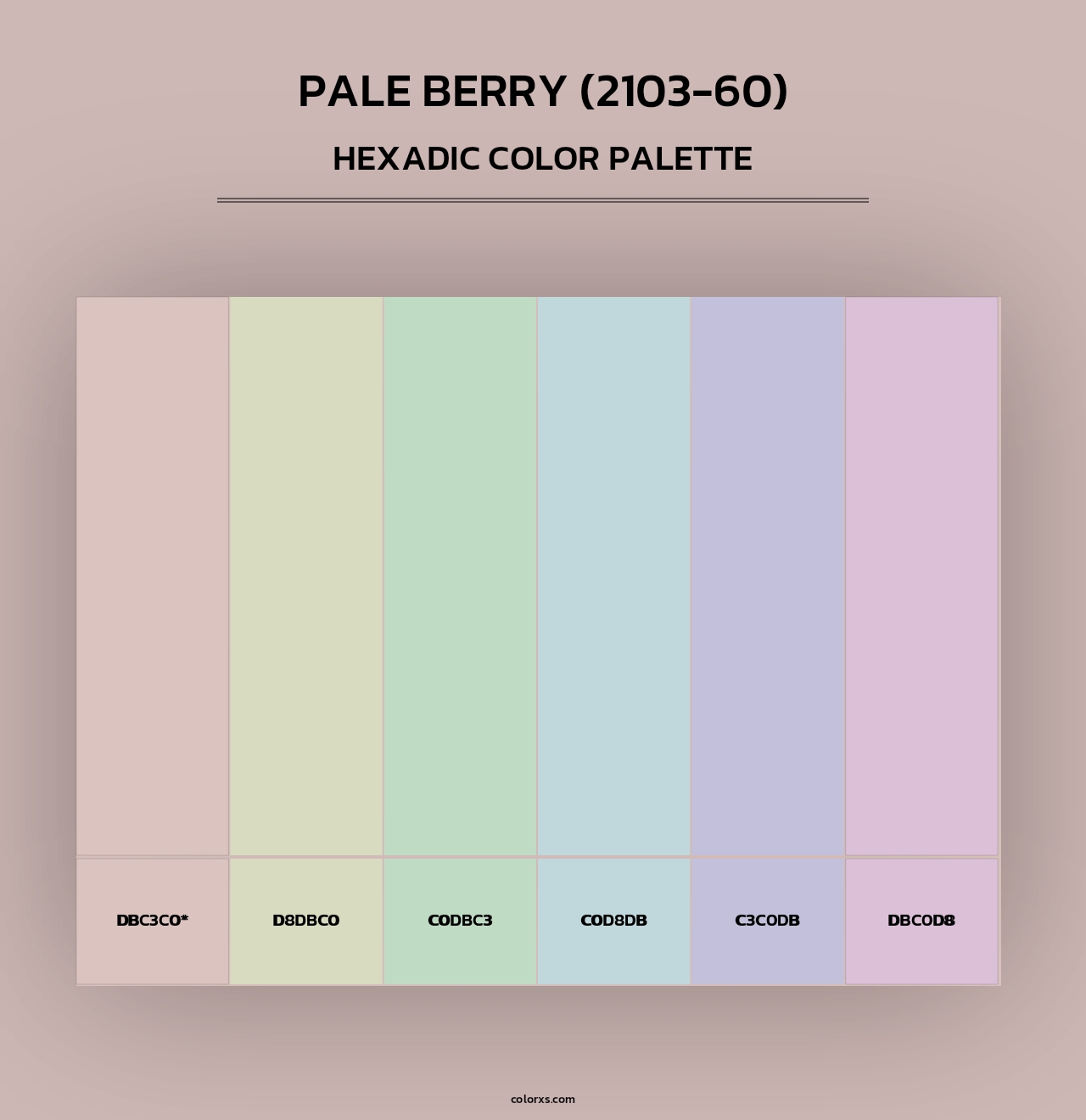 Pale Berry (2103-60) - Hexadic Color Palette