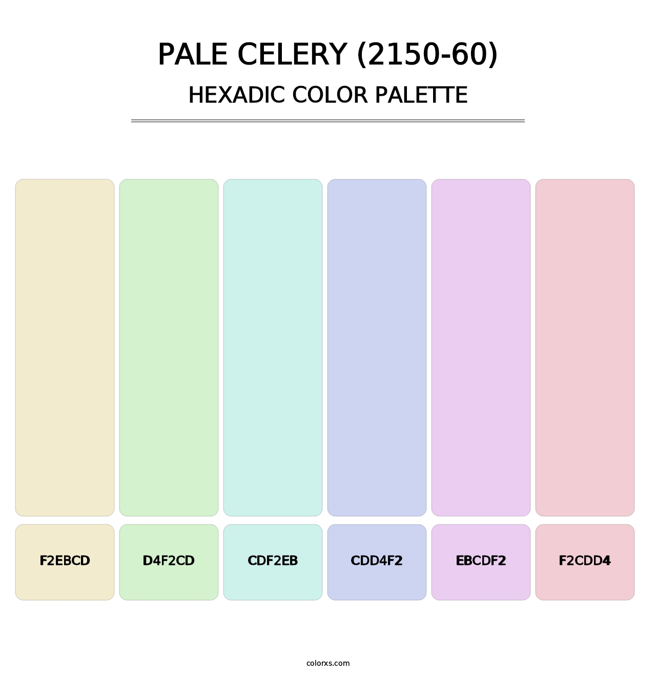 Pale Celery (2150-60) - Hexadic Color Palette