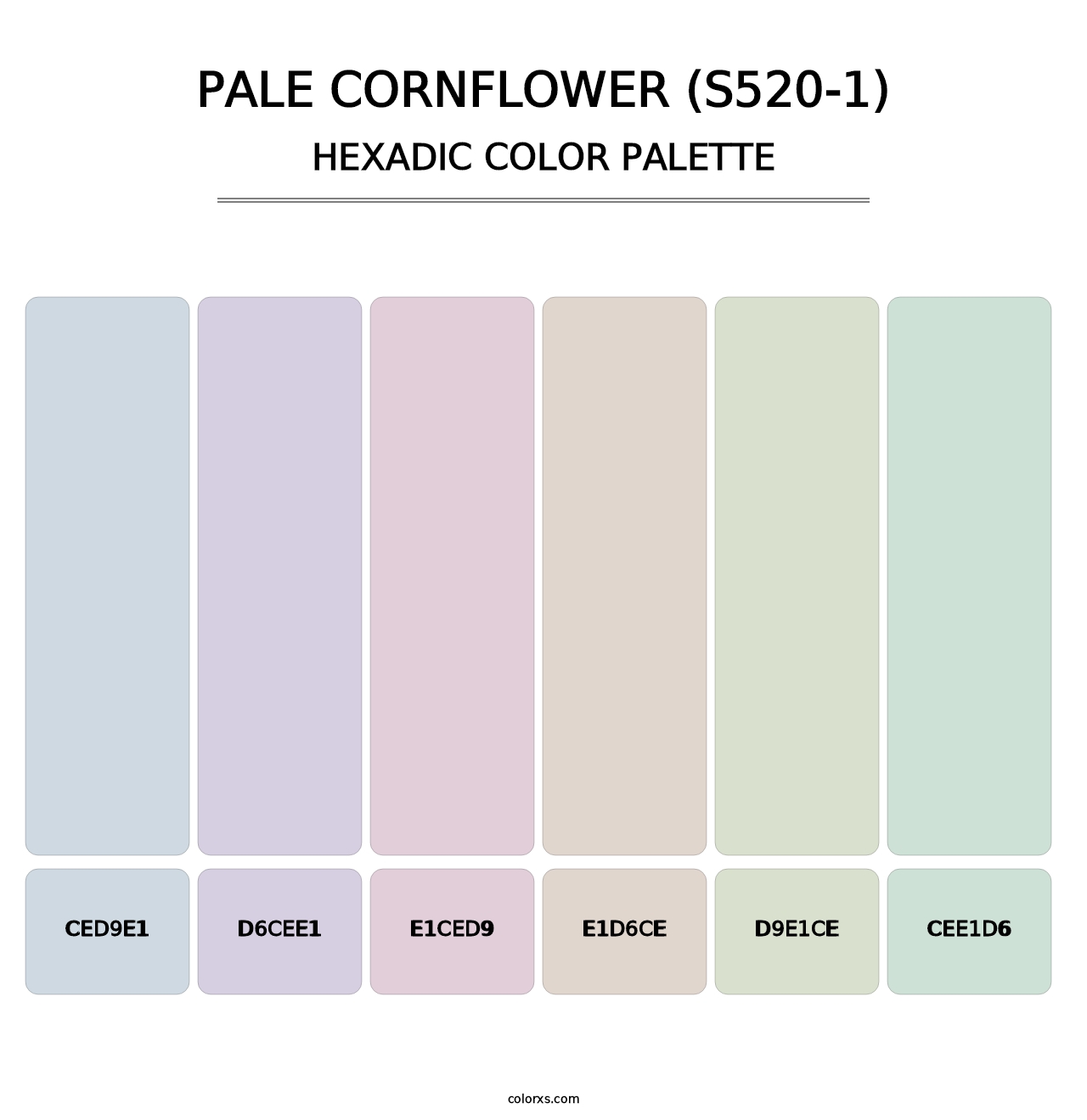 Pale Cornflower (S520-1) - Hexadic Color Palette