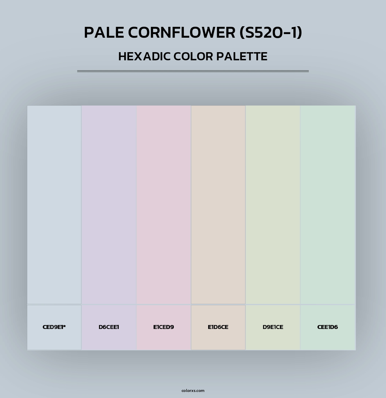Pale Cornflower (S520-1) - Hexadic Color Palette