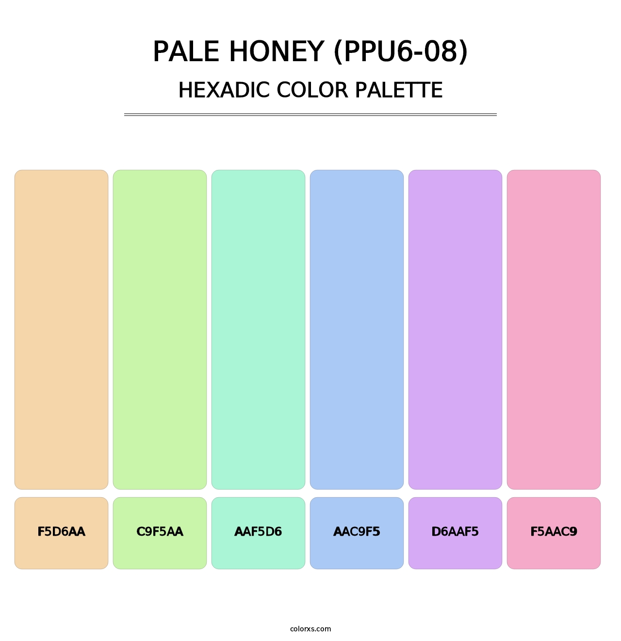 Pale Honey (PPU6-08) - Hexadic Color Palette