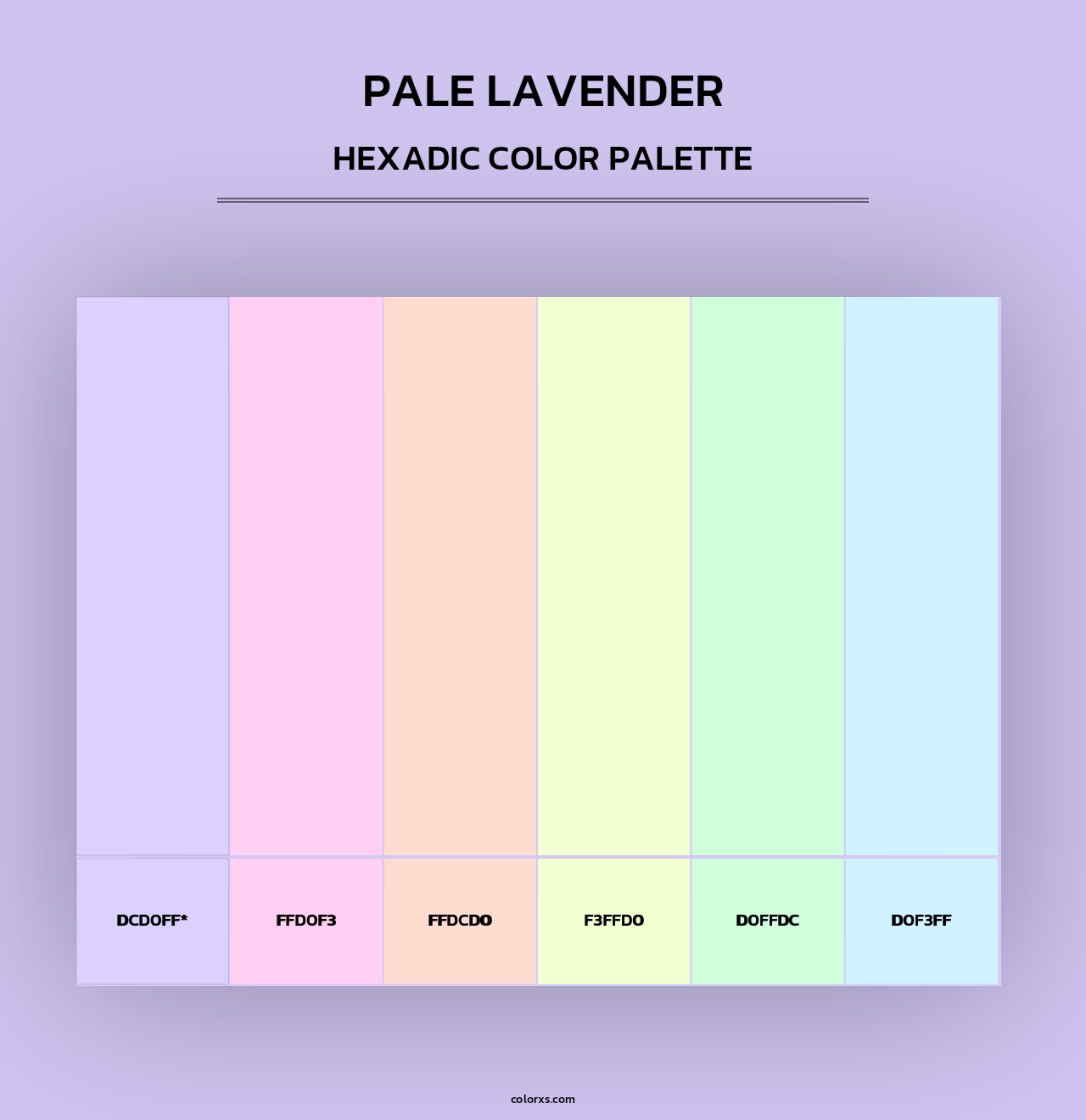Pale Lavender - Hexadic Color Palette
