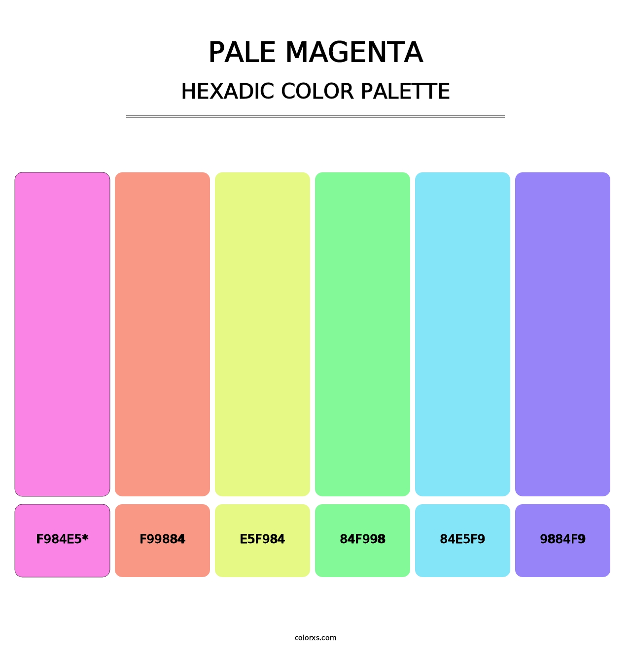 Pale Magenta - Hexadic Color Palette