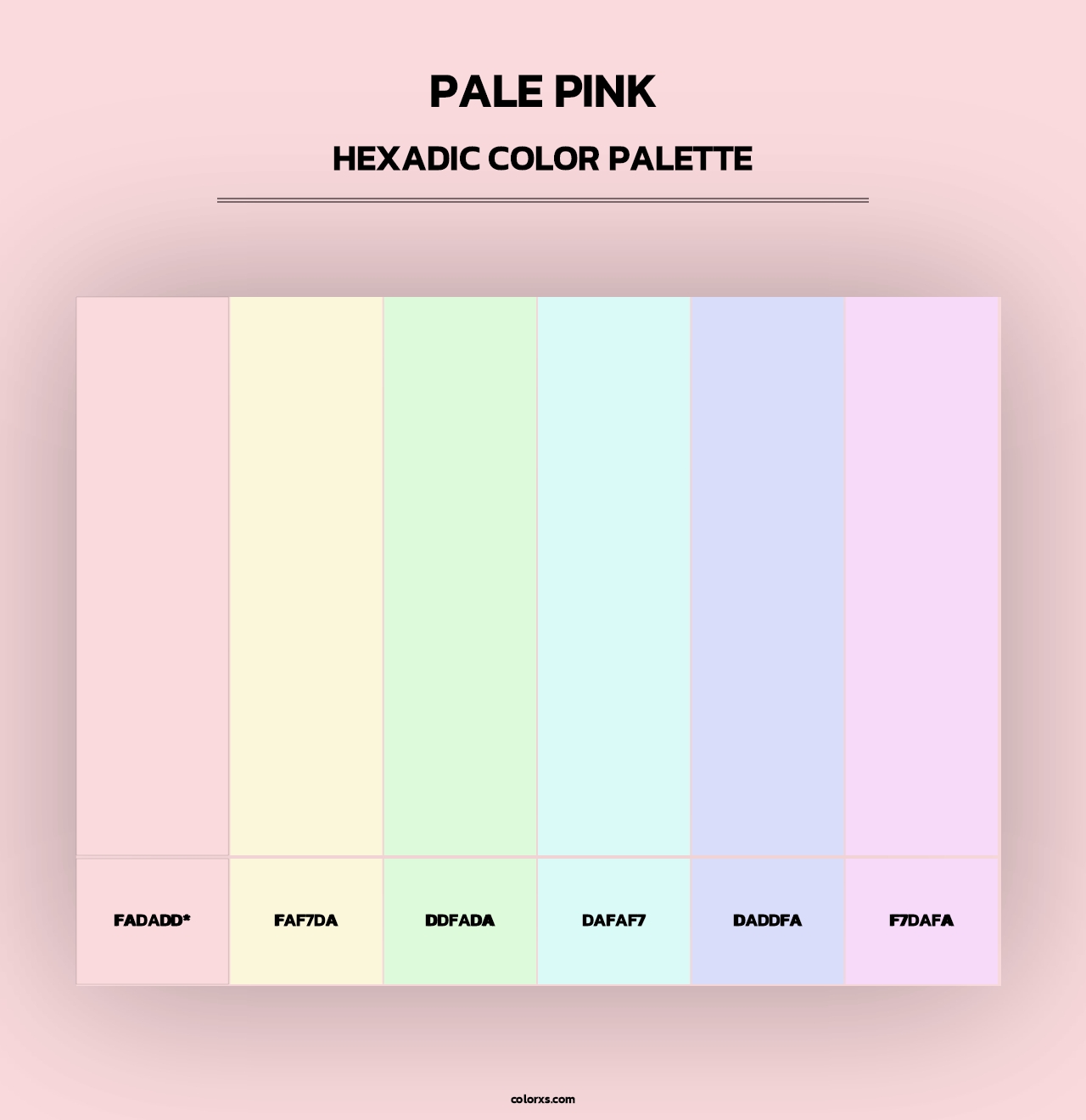 Pale Pink - Hexadic Color Palette