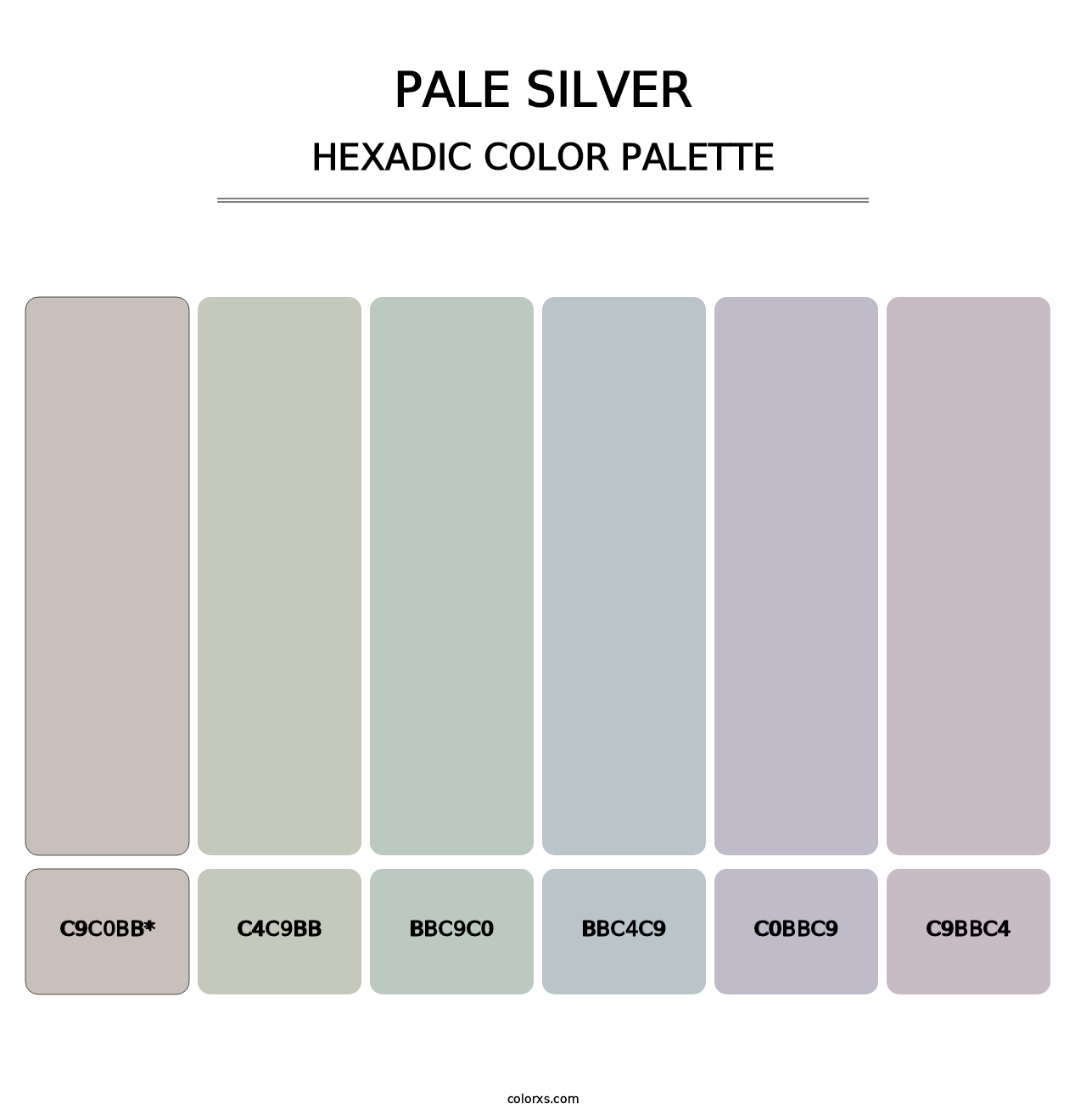 Pale Silver - Hexadic Color Palette