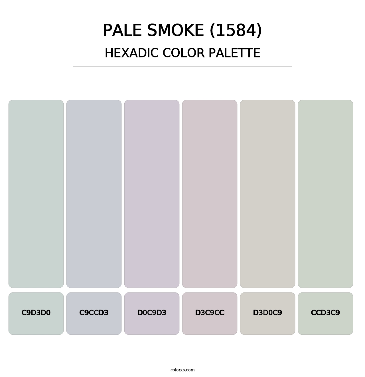 Pale Smoke (1584) - Hexadic Color Palette