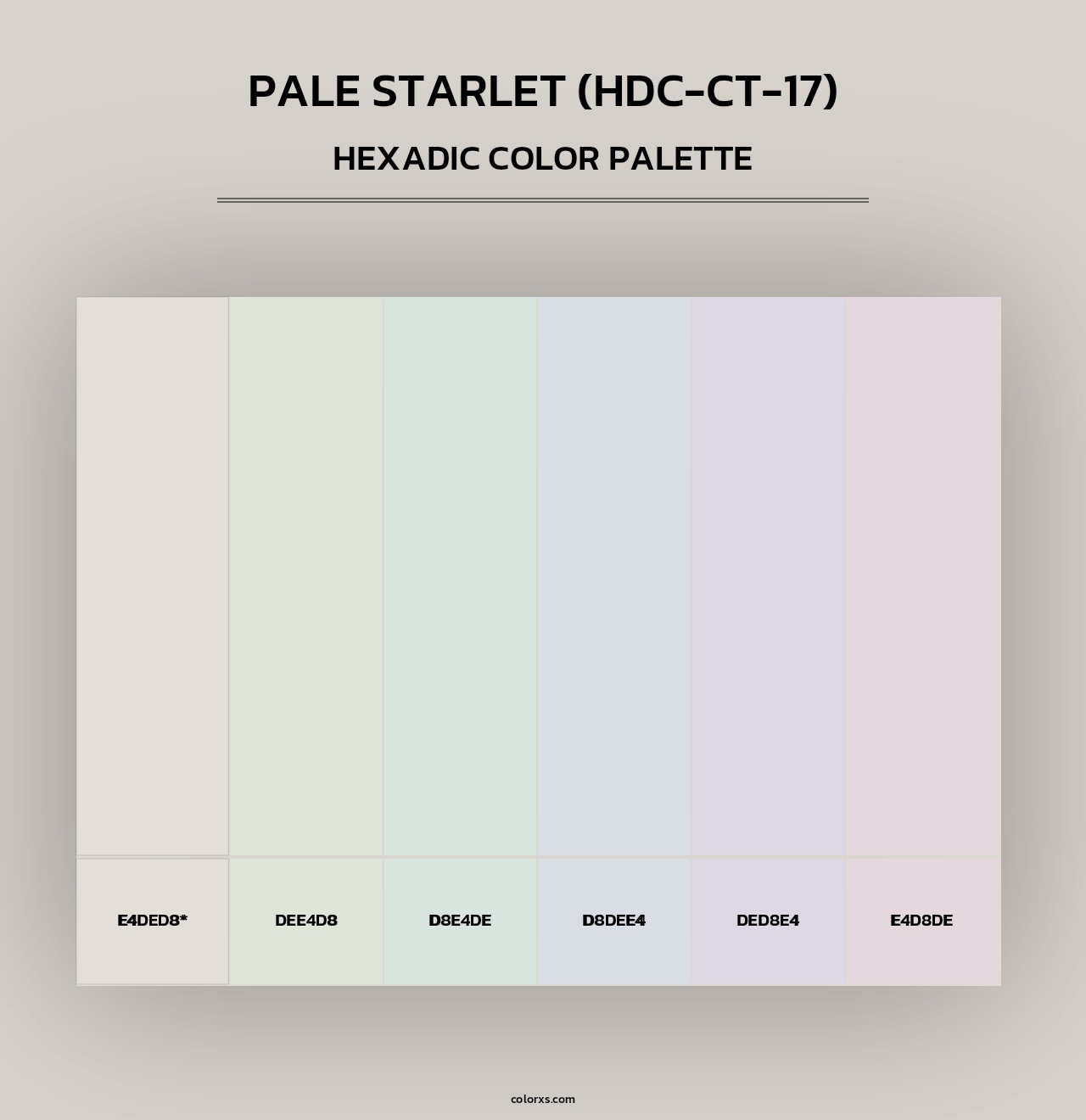 Pale Starlet (HDC-CT-17) - Hexadic Color Palette