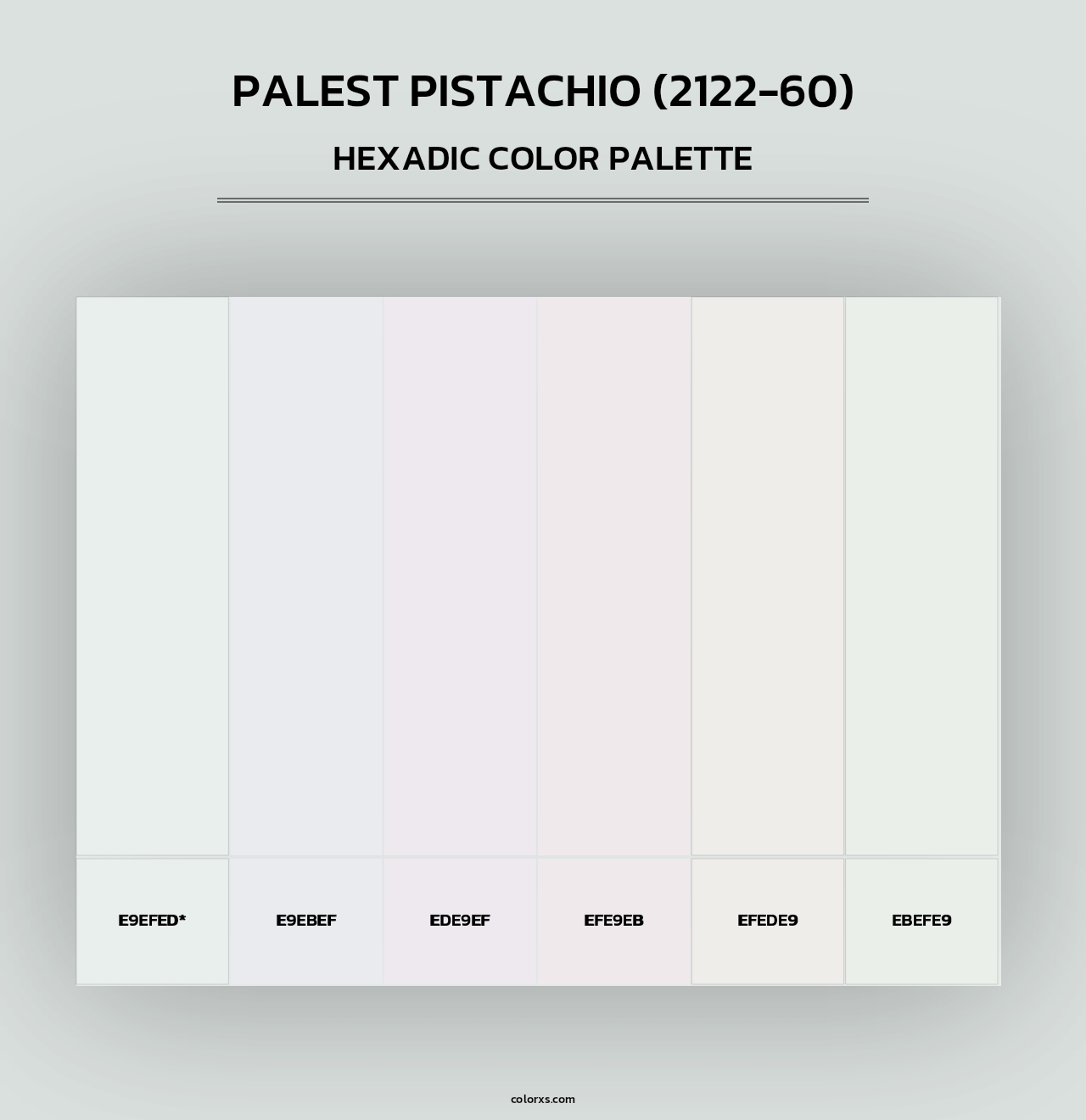 Palest Pistachio (2122-60) - Hexadic Color Palette