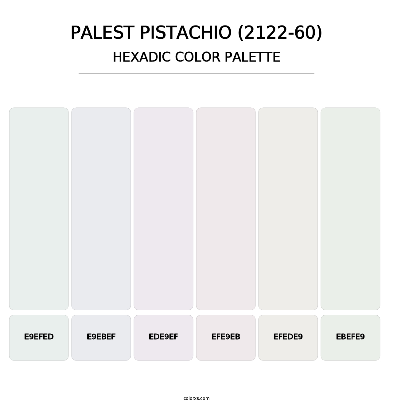 Palest Pistachio (2122-60) - Hexadic Color Palette