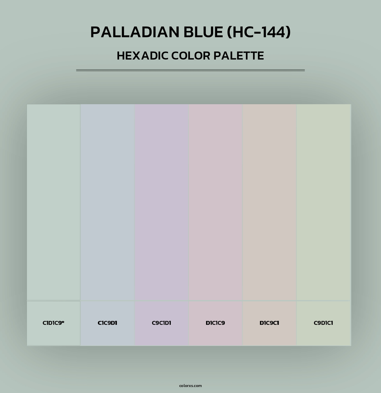 Palladian Blue (HC-144) - Hexadic Color Palette