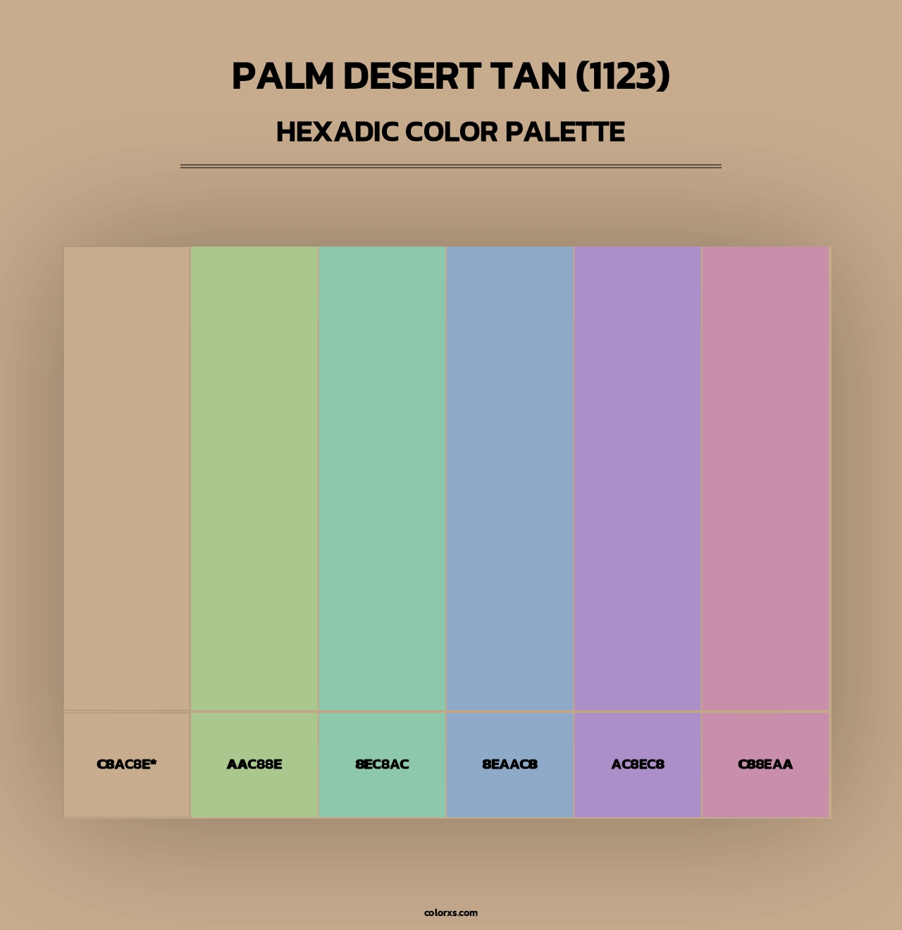 Palm Desert Tan (1123) - Hexadic Color Palette