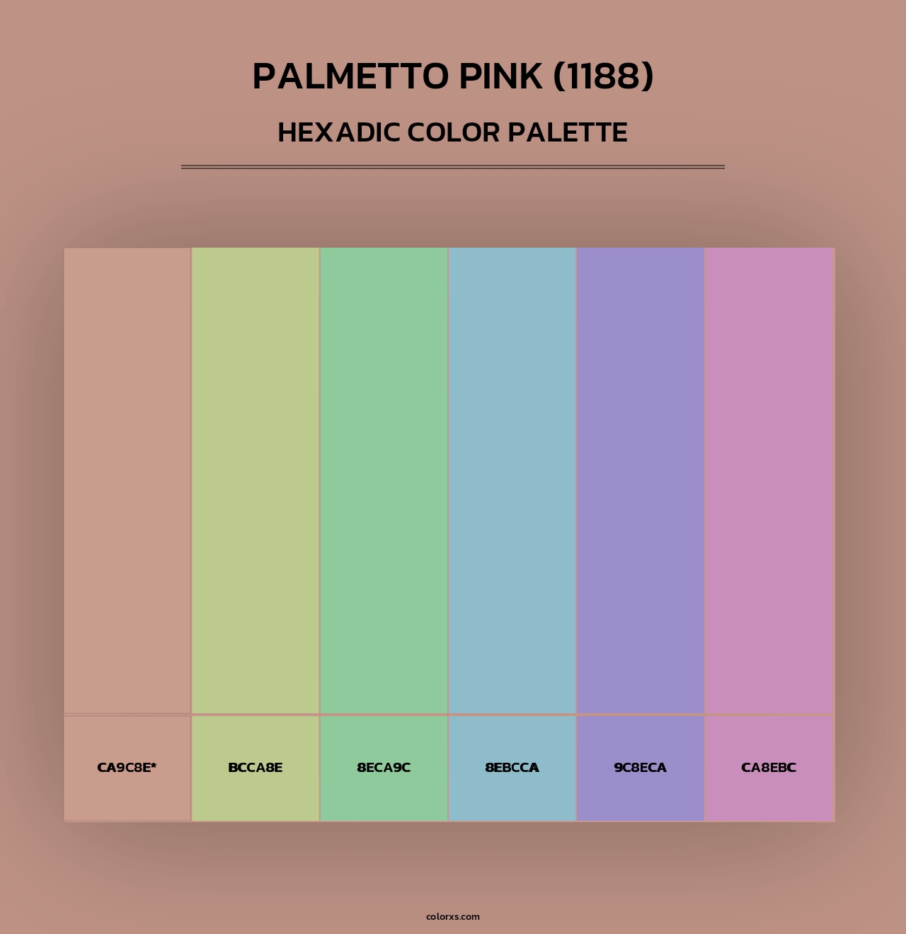 Palmetto Pink (1188) - Hexadic Color Palette