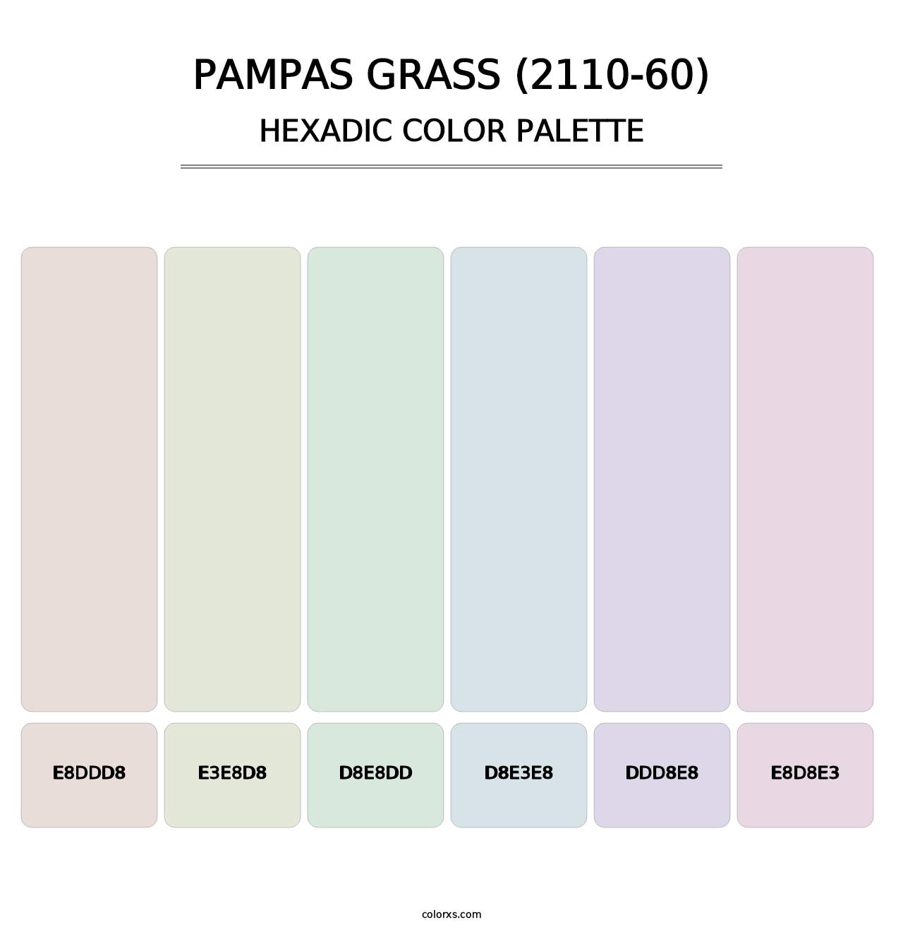 Pampas Grass (2110-60) - Hexadic Color Palette