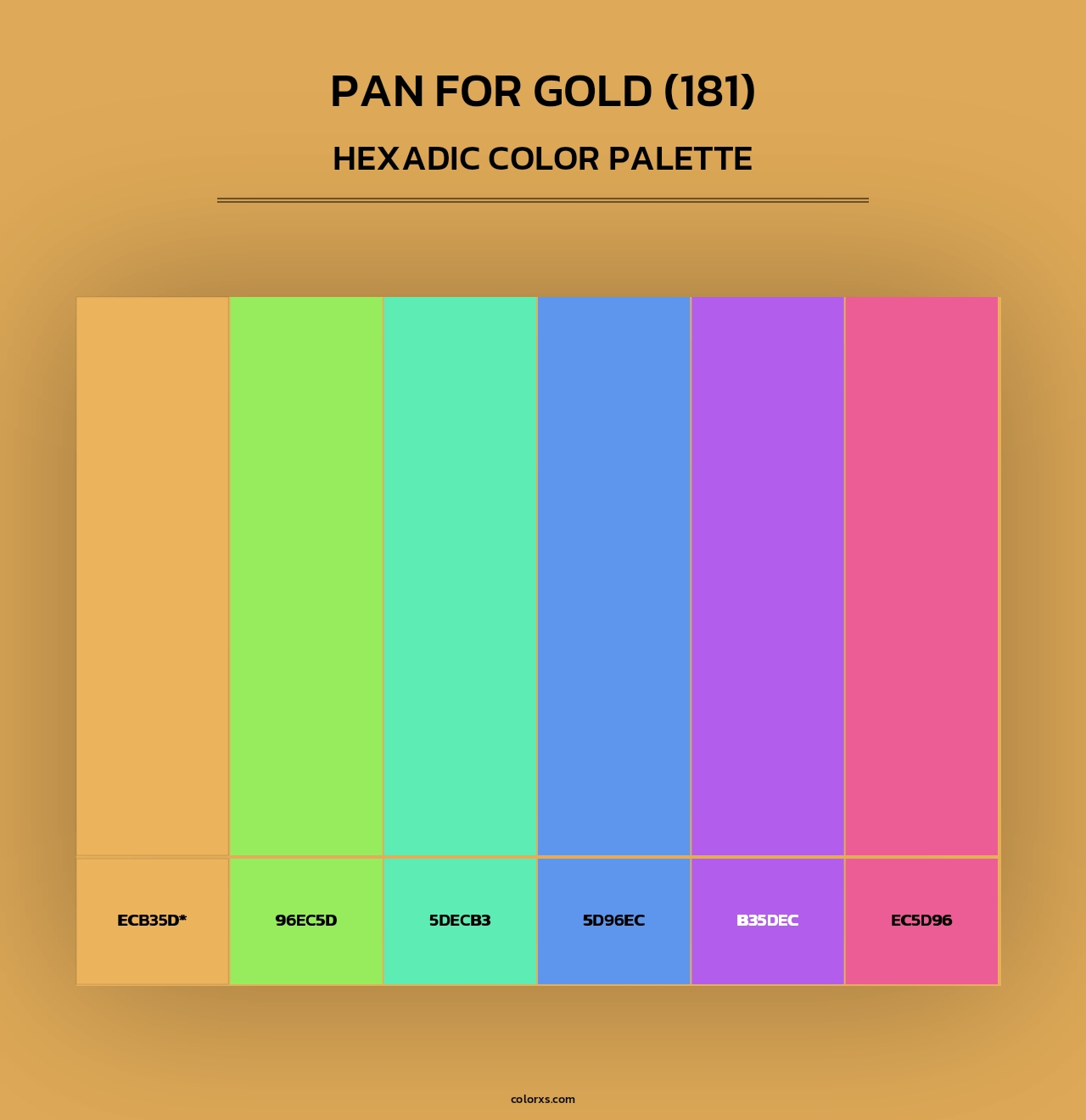 Pan for Gold (181) - Hexadic Color Palette