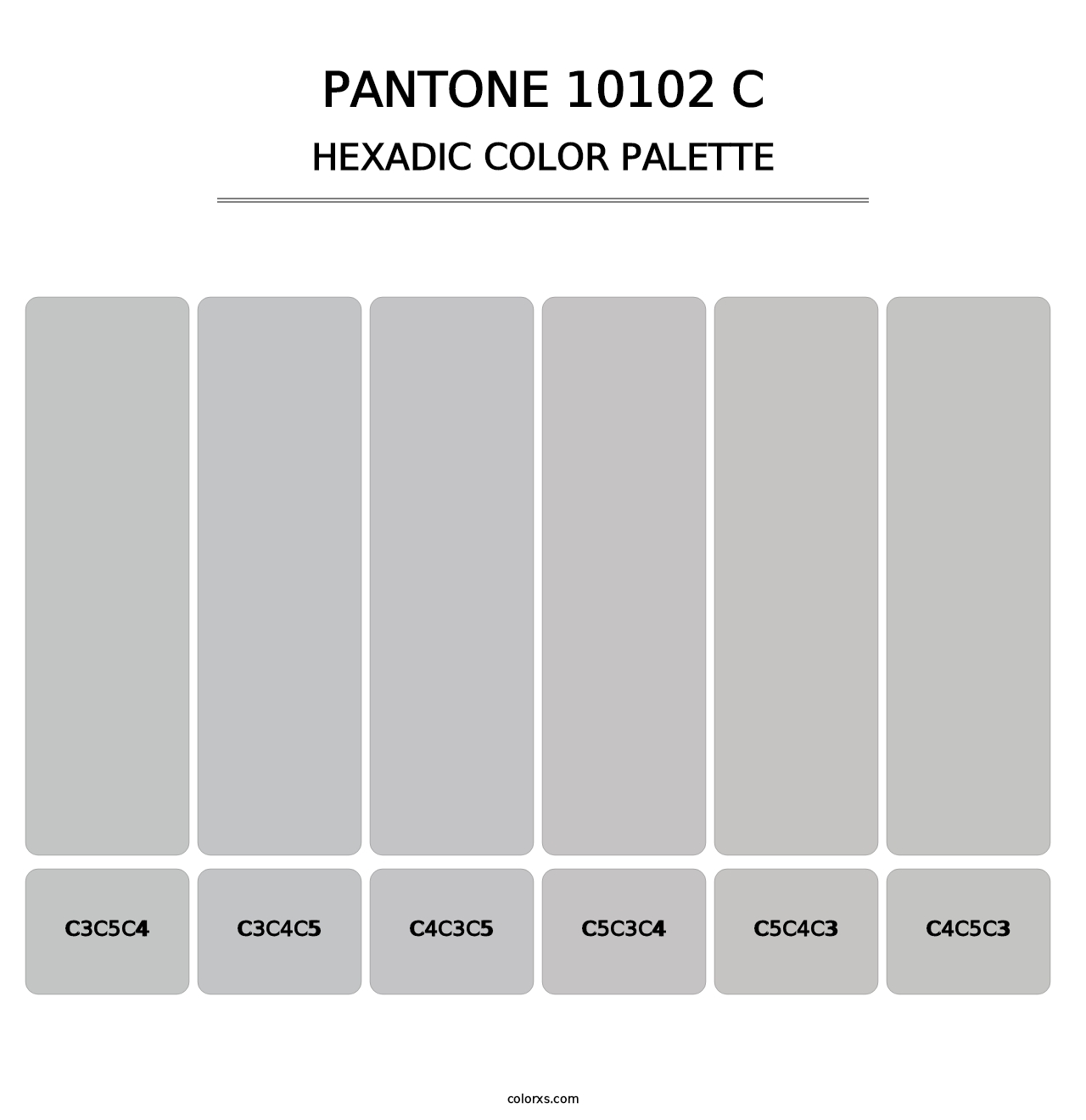 PANTONE 10102 C - Hexadic Color Palette