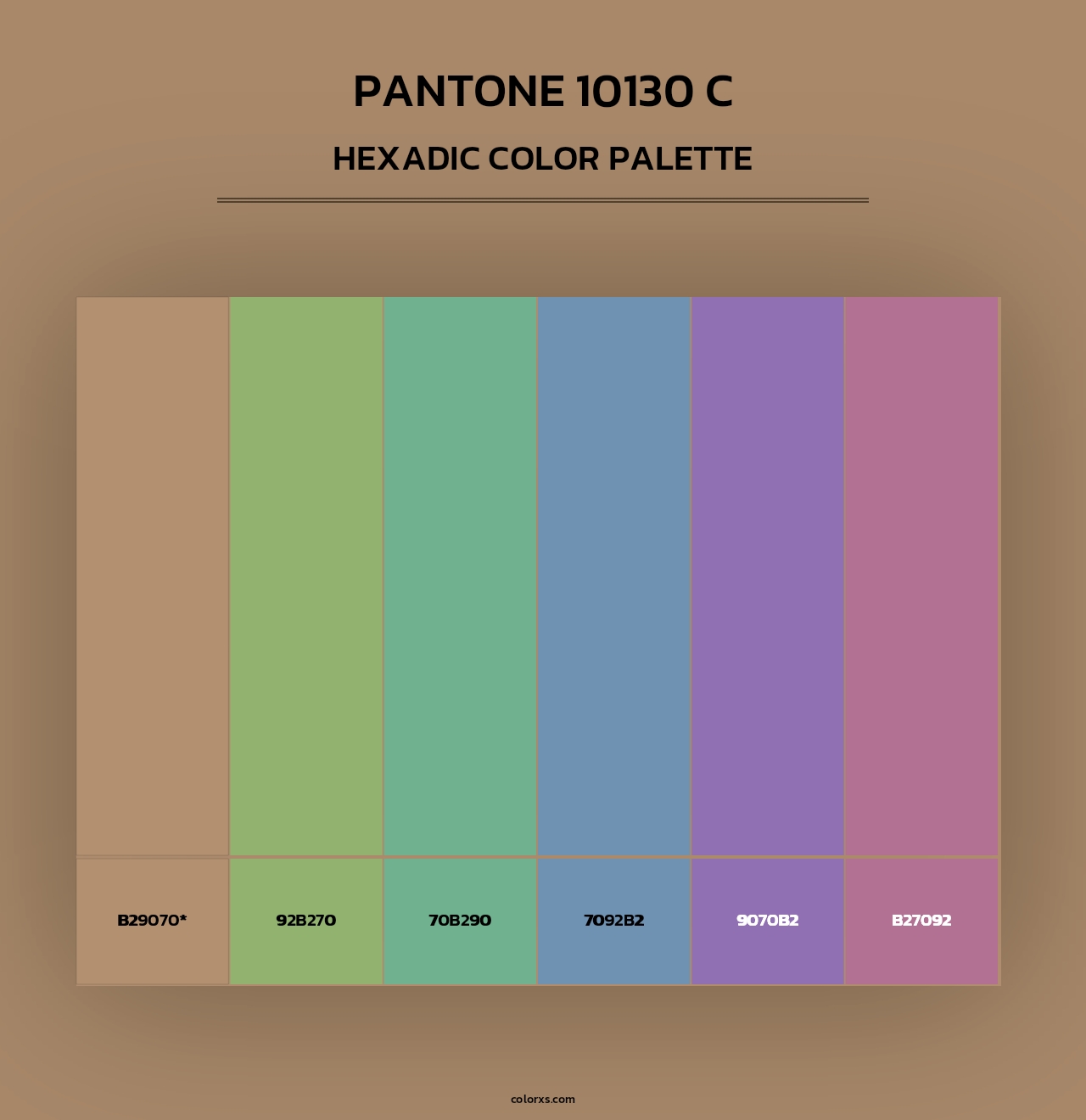 PANTONE 10130 C - Hexadic Color Palette