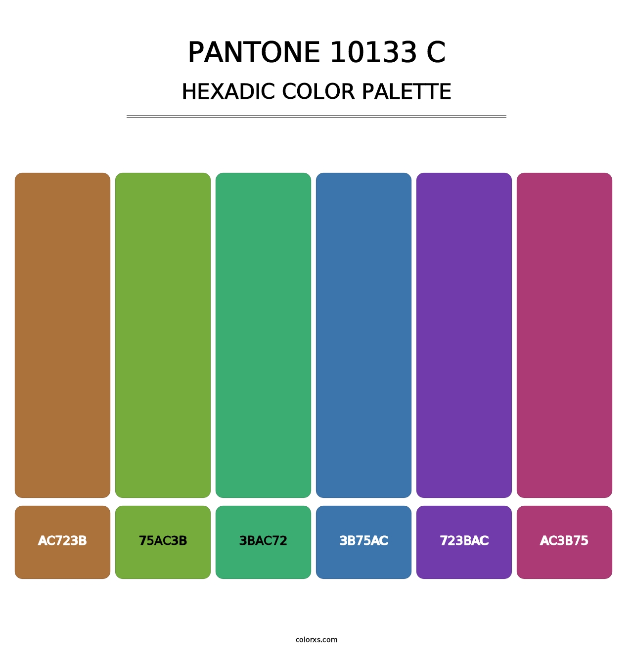 PANTONE 10133 C - Hexadic Color Palette