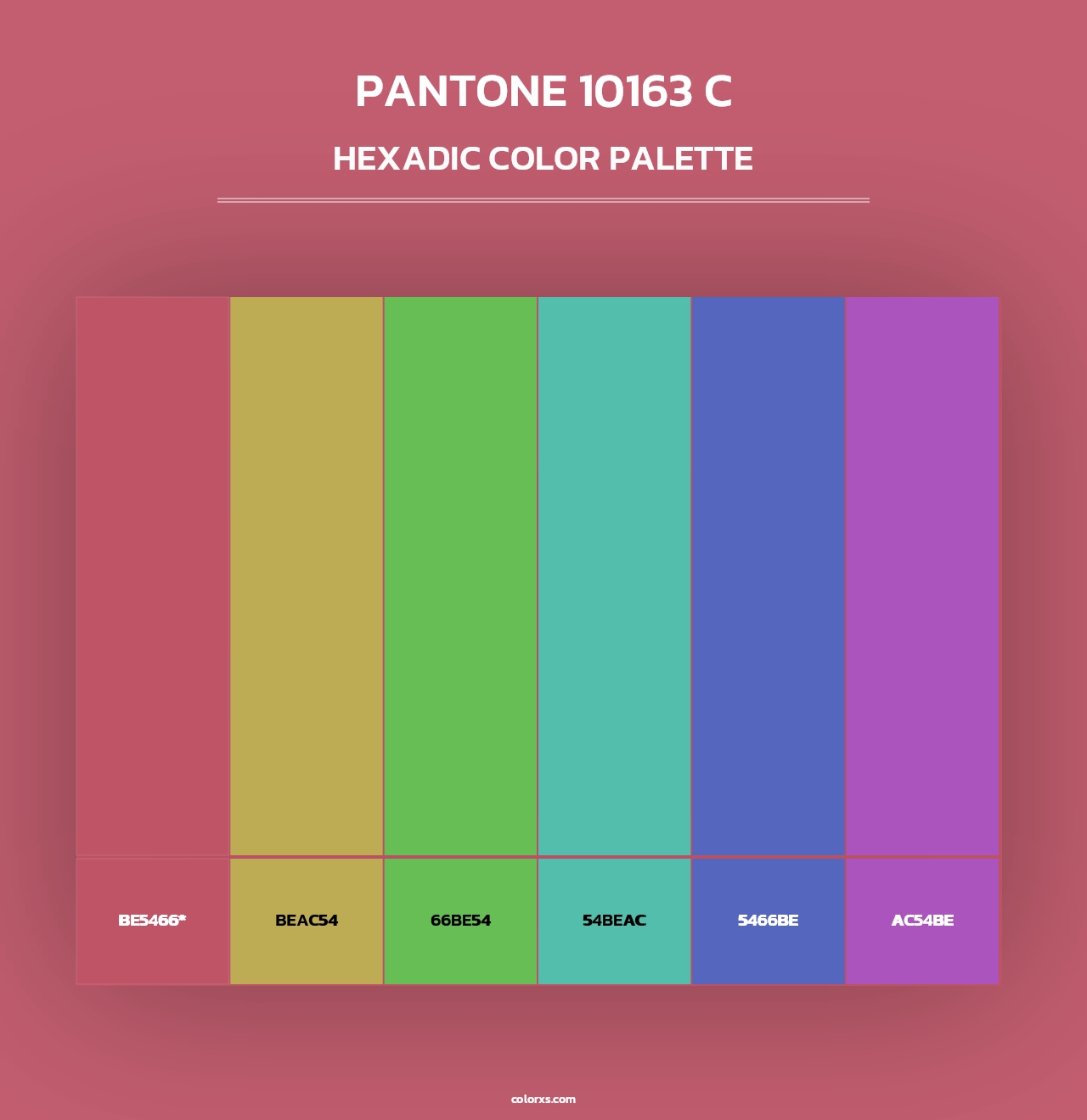 PANTONE 10163 C - Hexadic Color Palette