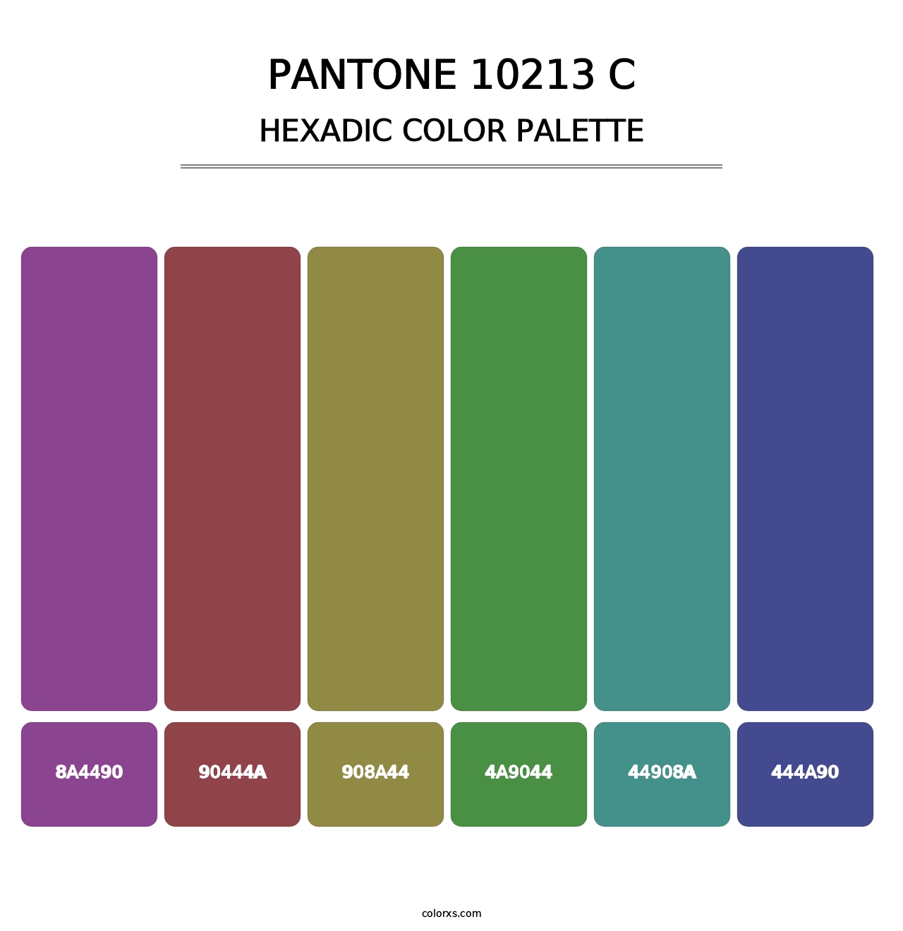 PANTONE 10213 C - Hexadic Color Palette