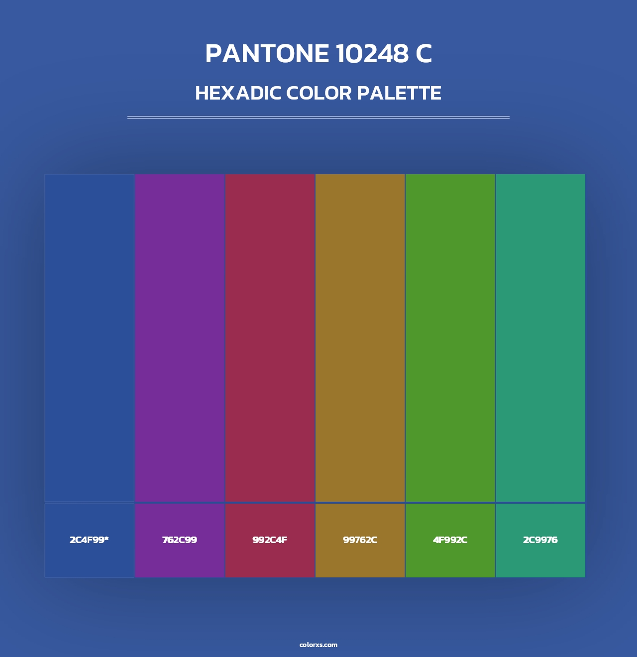 PANTONE 10248 C - Hexadic Color Palette