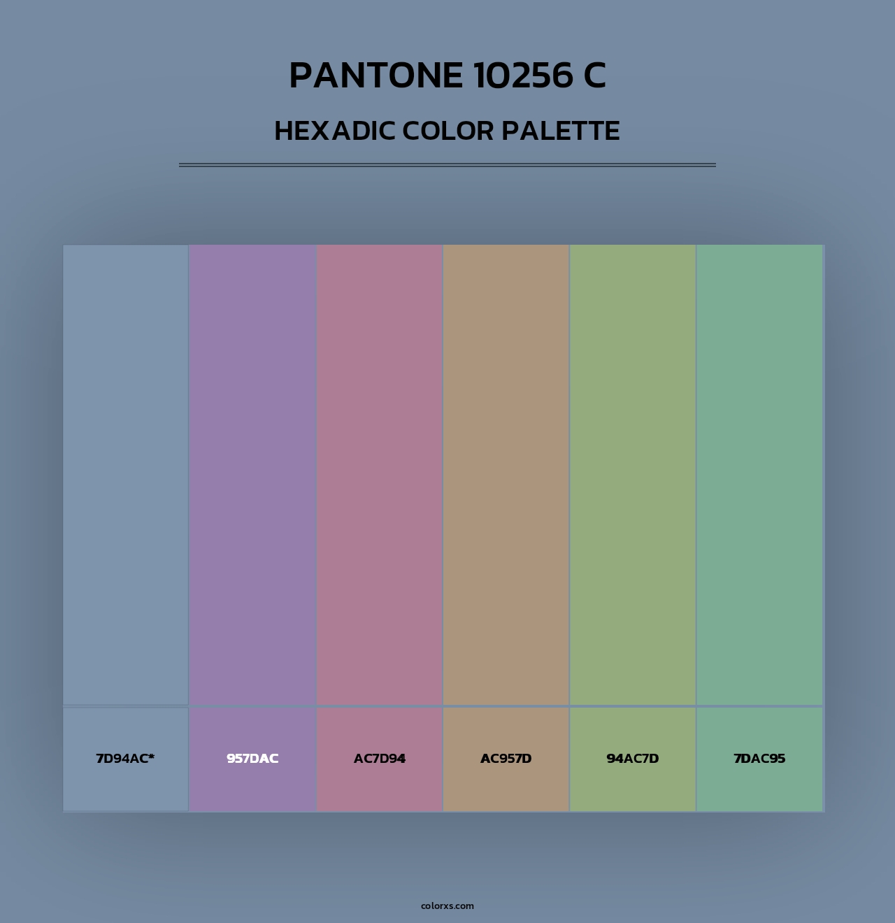 PANTONE 10256 C - Hexadic Color Palette