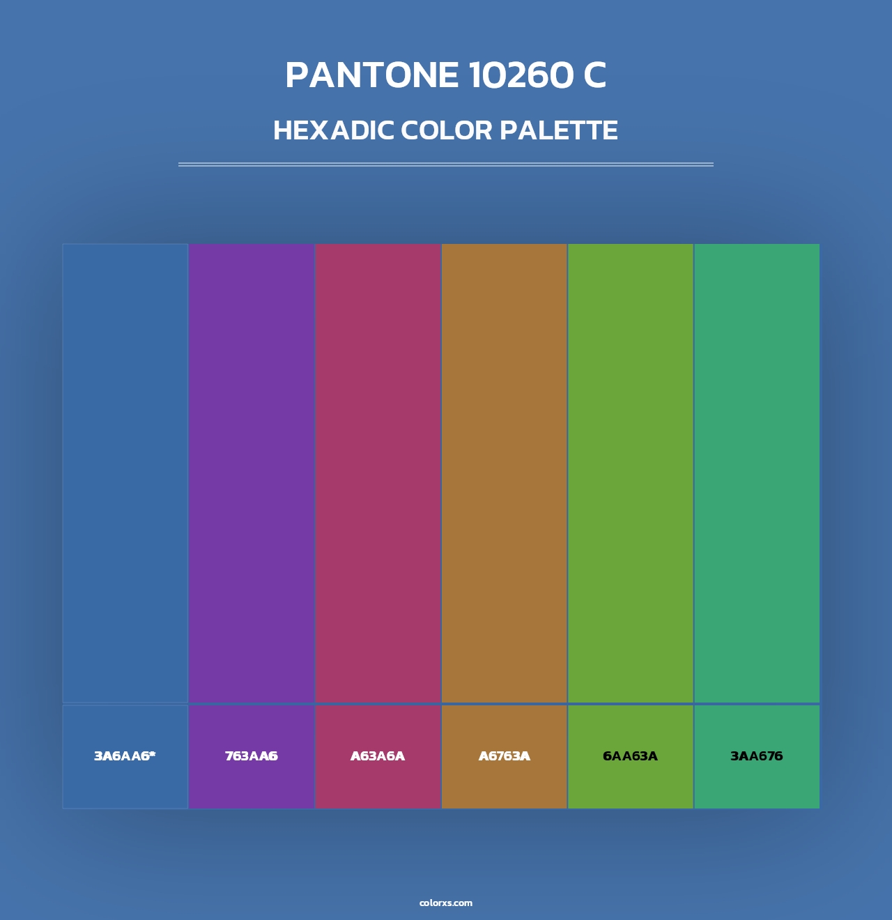 PANTONE 10260 C - Hexadic Color Palette