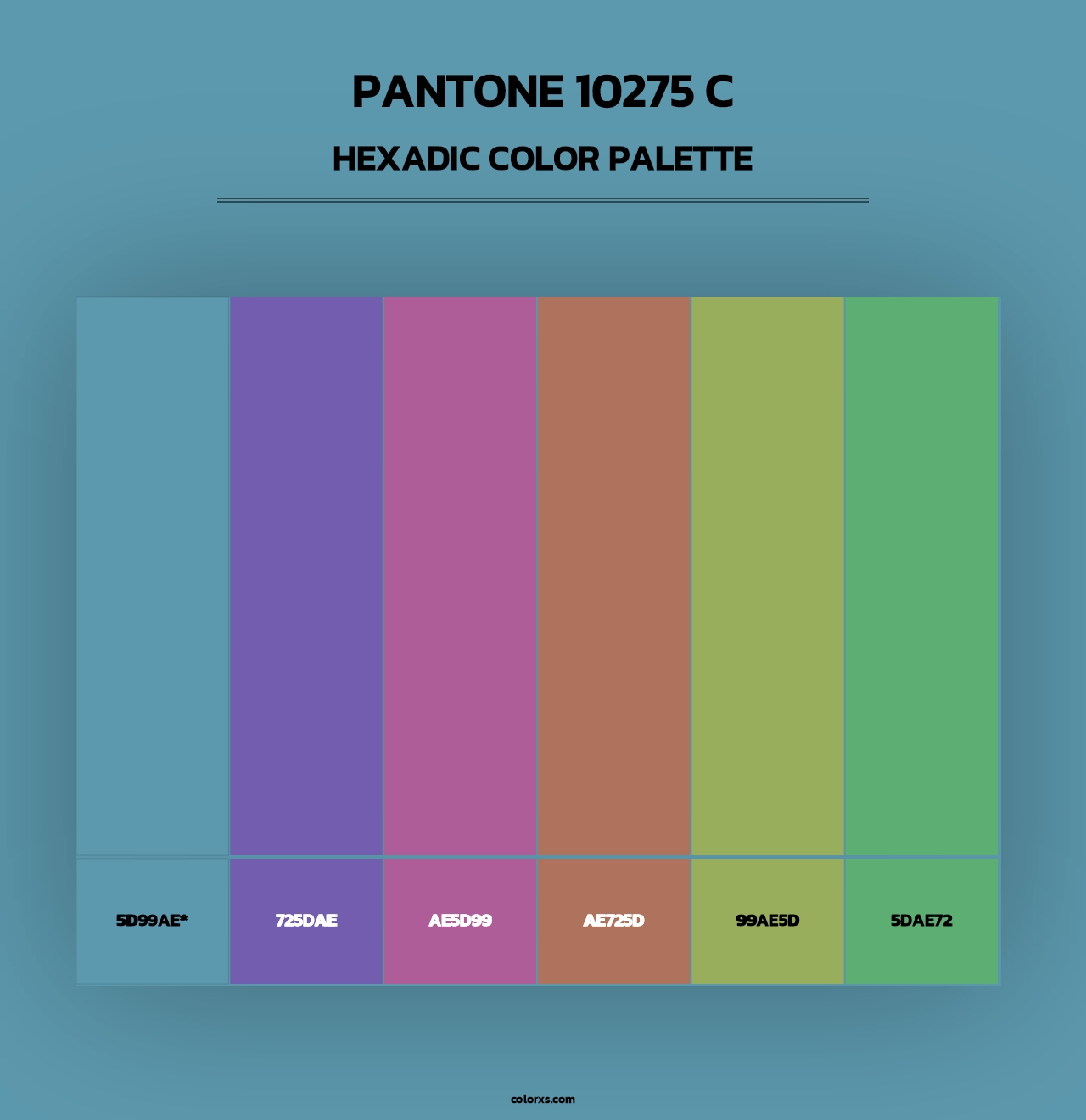 PANTONE 10275 C - Hexadic Color Palette