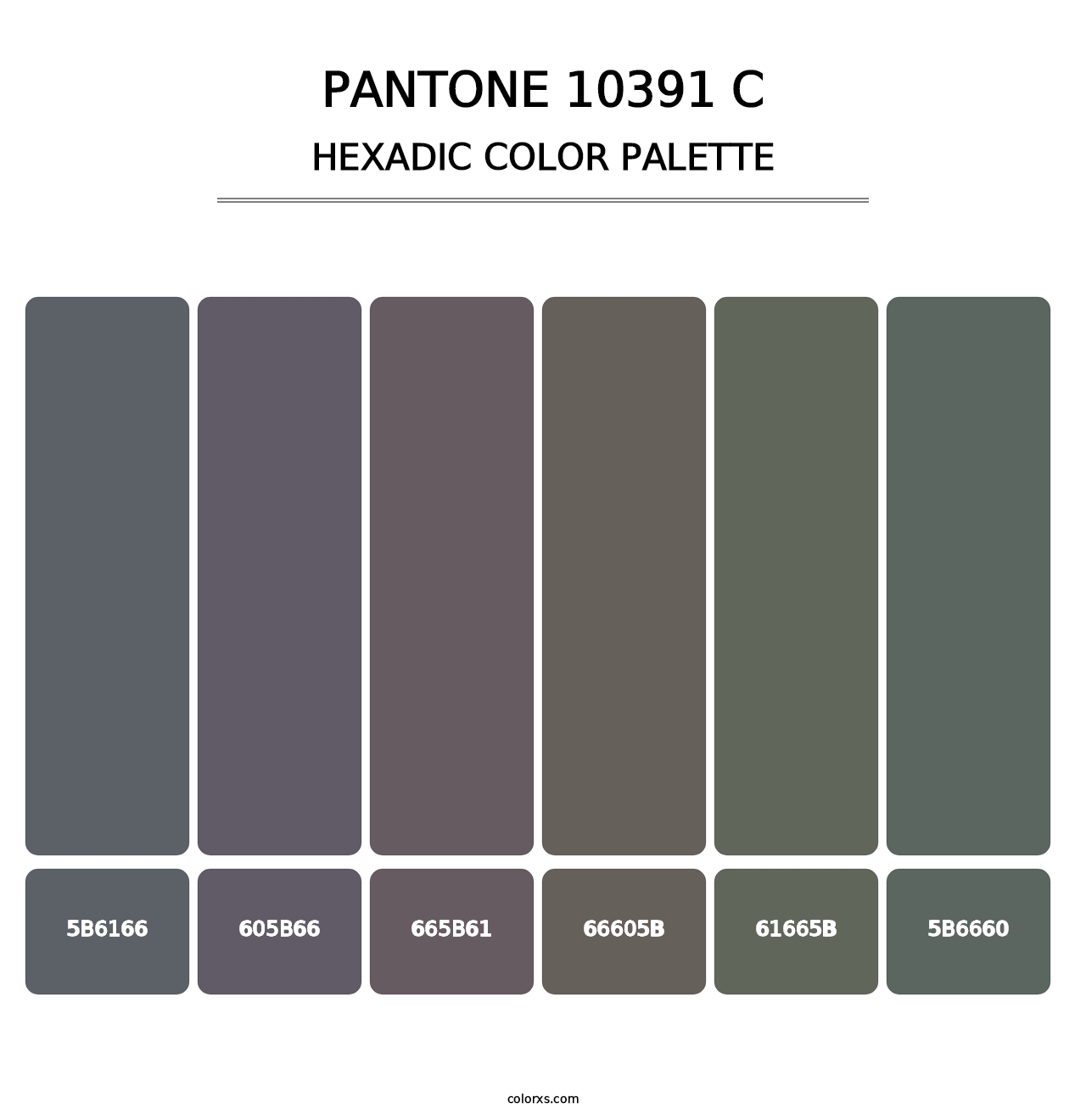PANTONE 10391 C - Hexadic Color Palette