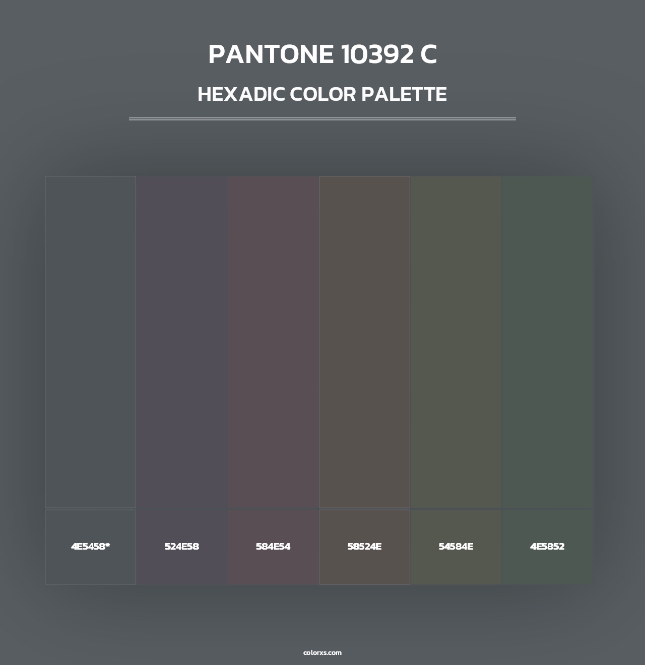PANTONE 10392 C - Hexadic Color Palette