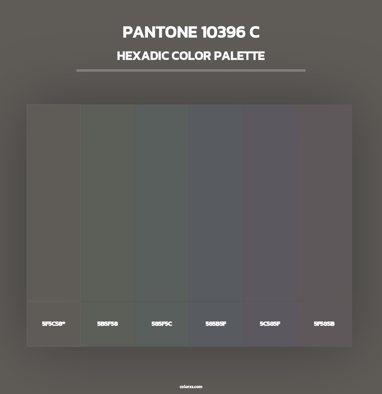 PANTONE 10396 C - Hexadic Color Palette