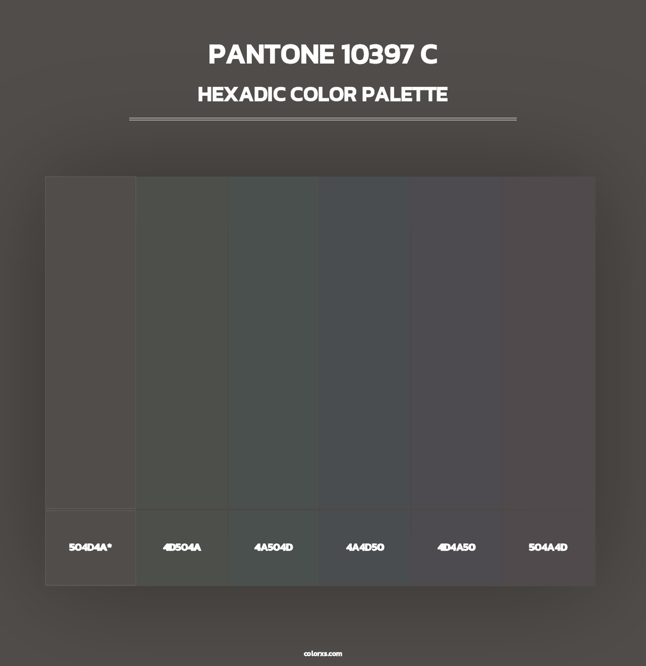 PANTONE 10397 C - Hexadic Color Palette