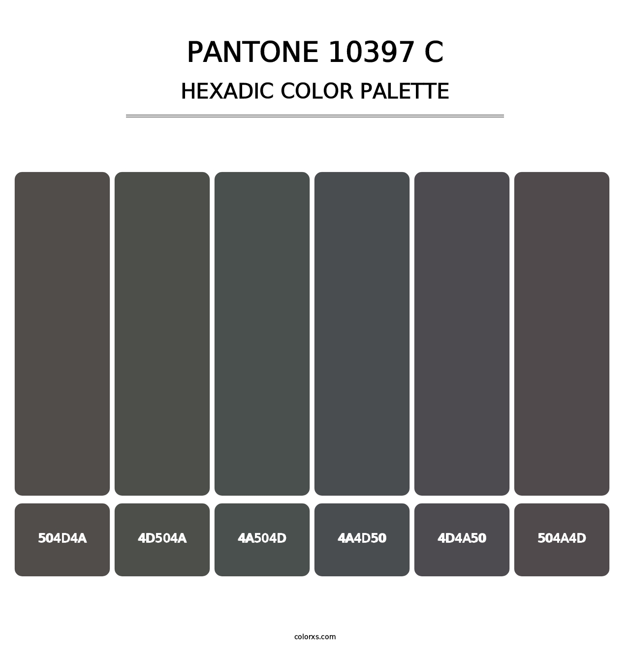 PANTONE 10397 C - Hexadic Color Palette