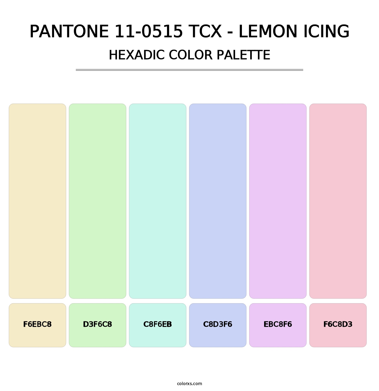 PANTONE 11-0515 TCX - Lemon Icing - Hexadic Color Palette
