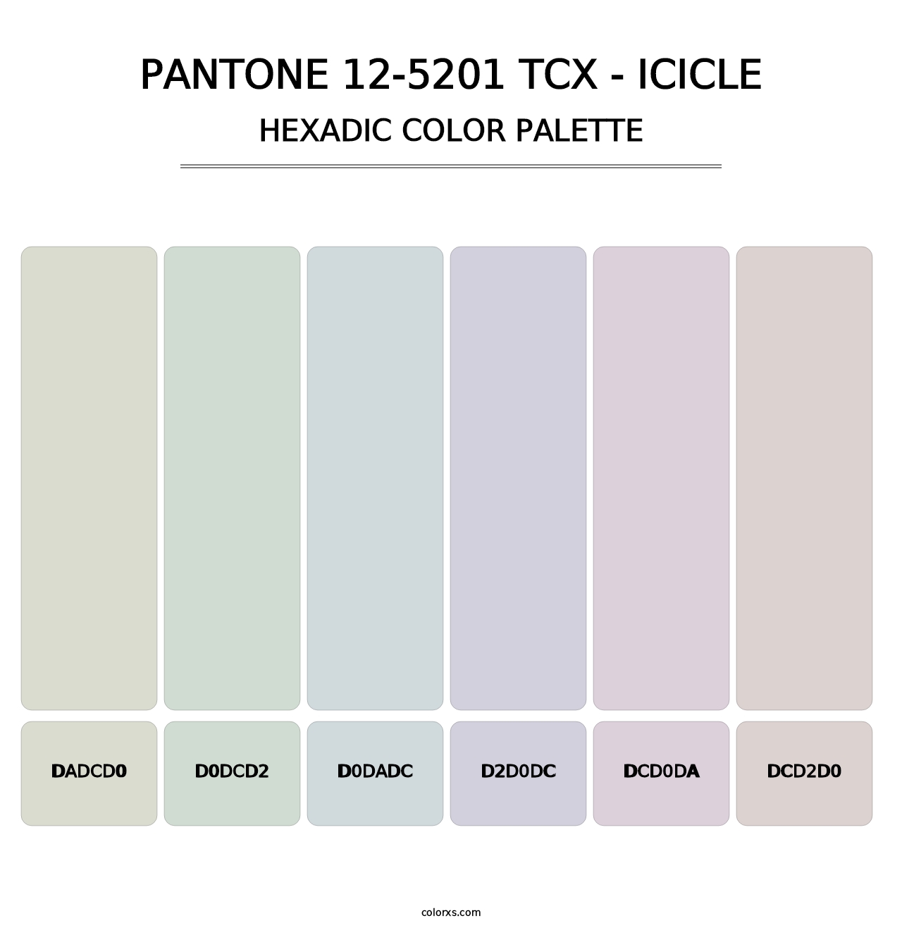 PANTONE 12-5201 TCX - Icicle - Hexadic Color Palette