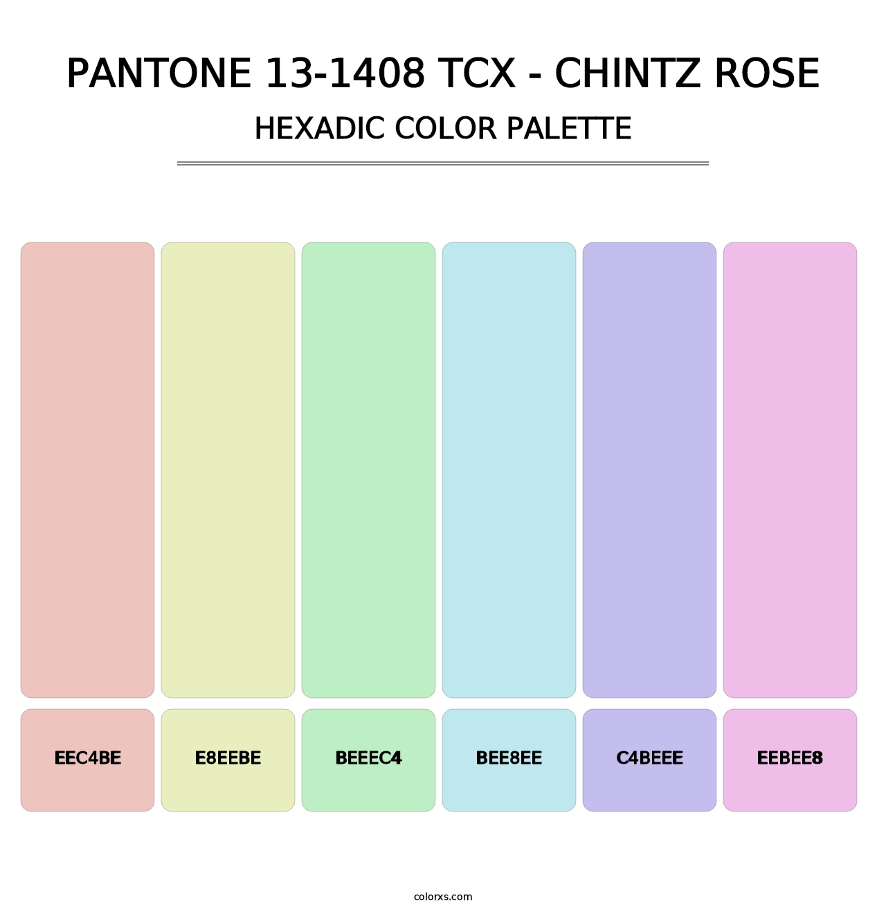 PANTONE 13-1408 TCX - Chintz Rose - Hexadic Color Palette