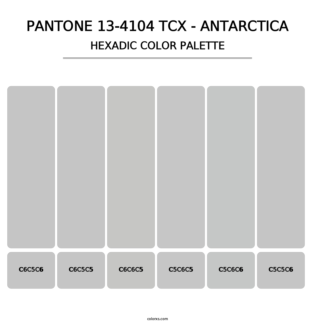 PANTONE 13-4104 TCX - Antarctica - Hexadic Color Palette