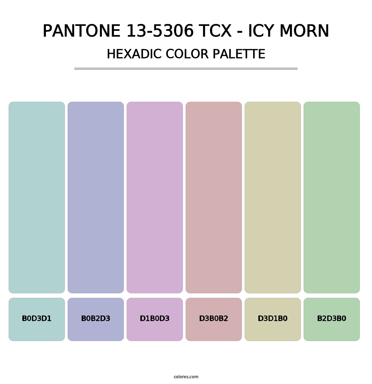 PANTONE 13-5306 TCX - Icy Morn - Hexadic Color Palette