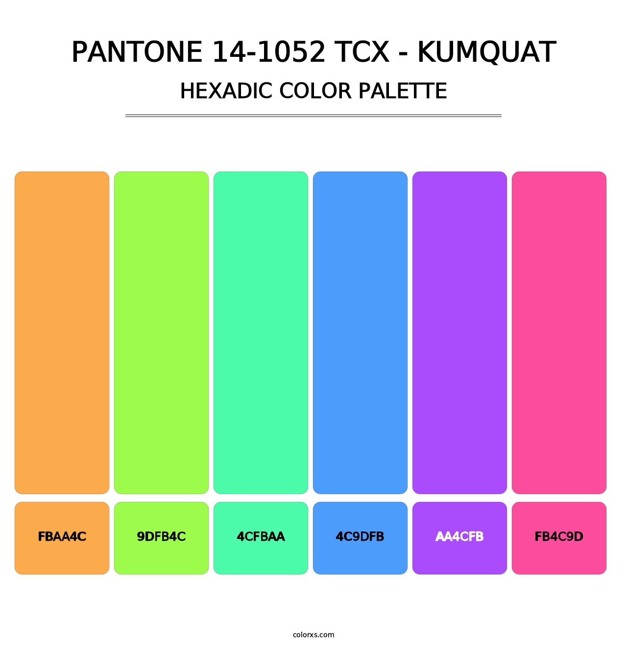 PANTONE 14-1052 TCX - Kumquat - Hexadic Color Palette