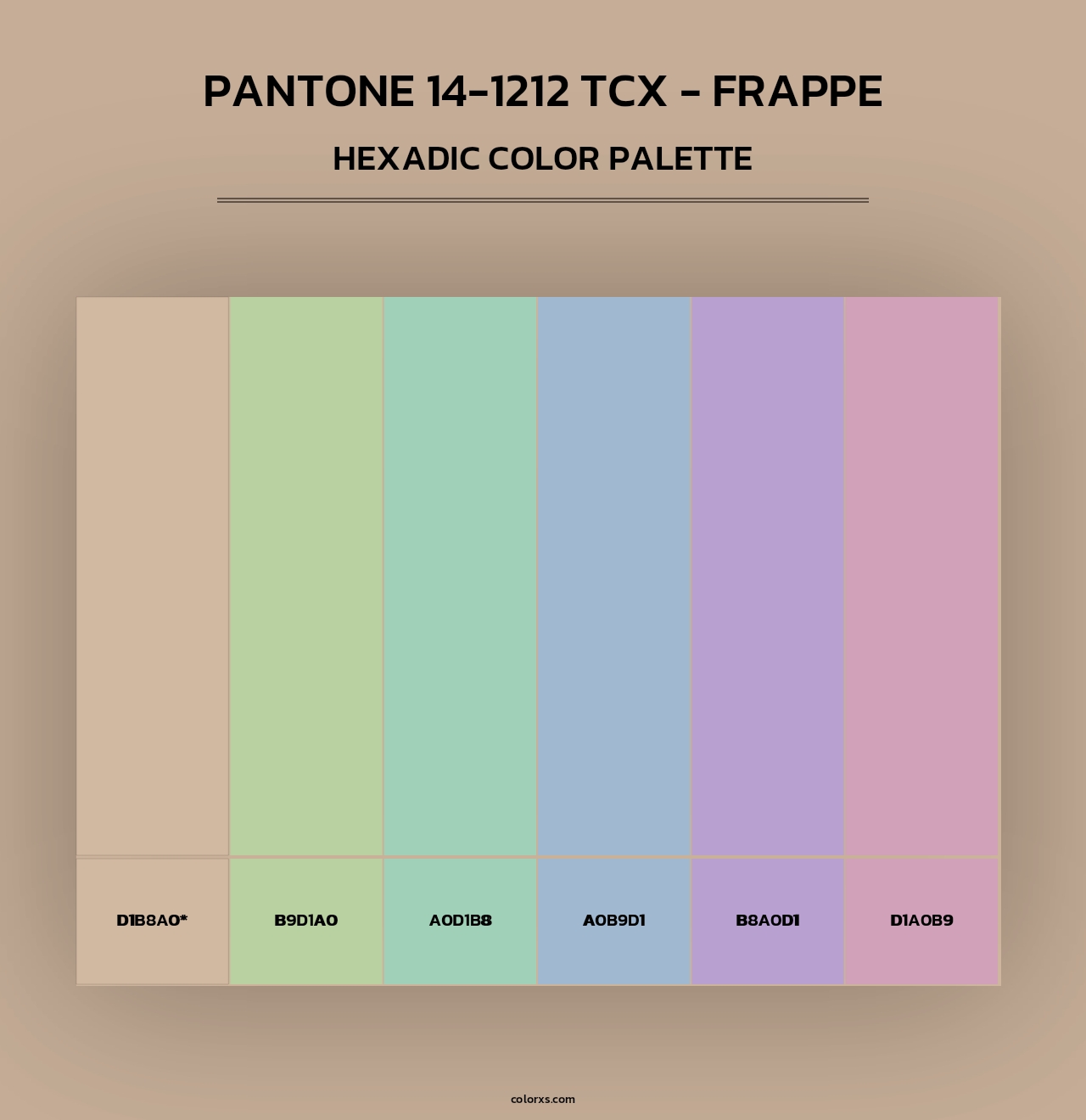Pantone 14-1212 TCX - Frappe - Hexadic Color Palette