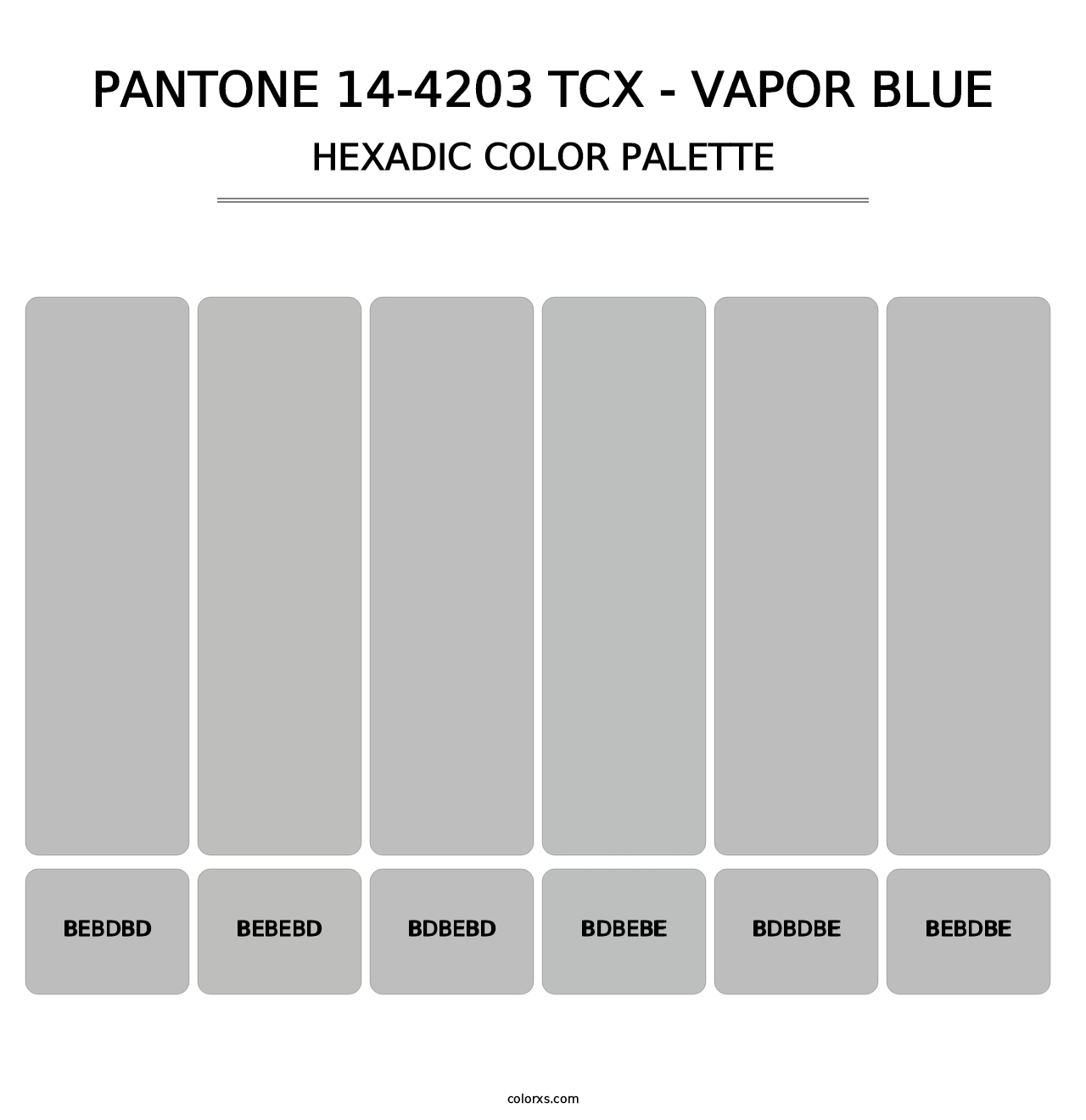 PANTONE 14-4203 TCX - Vapor Blue - Hexadic Color Palette