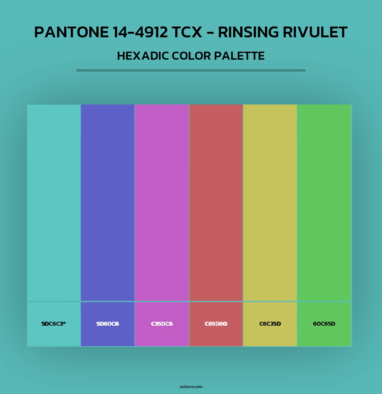 Pantone 14-4912 TCX - Rinsing Rivulet - Hexadic Color Palette