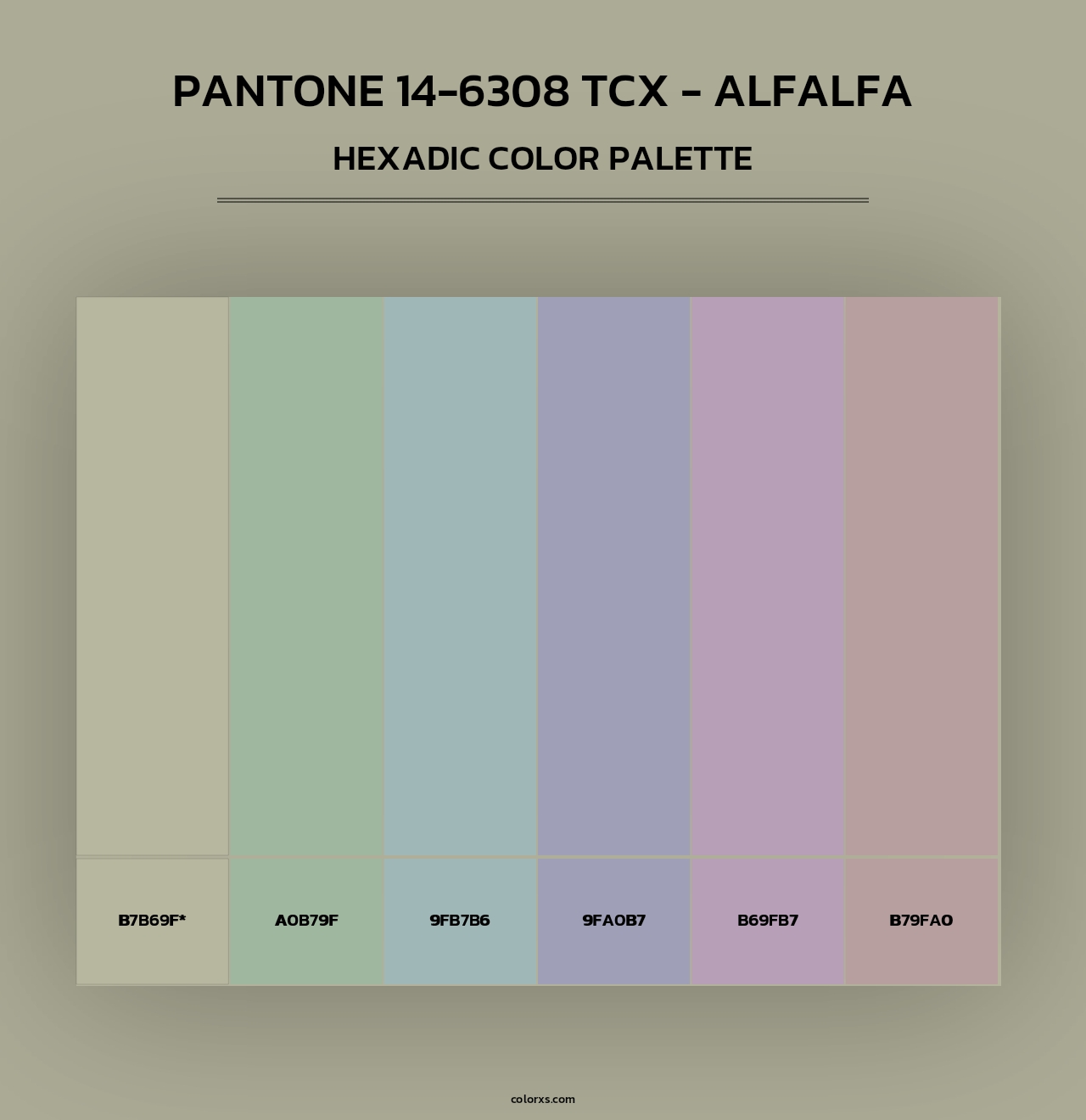 Pantone 14-6308 TCX - Alfalfa - Hexadic Color Palette