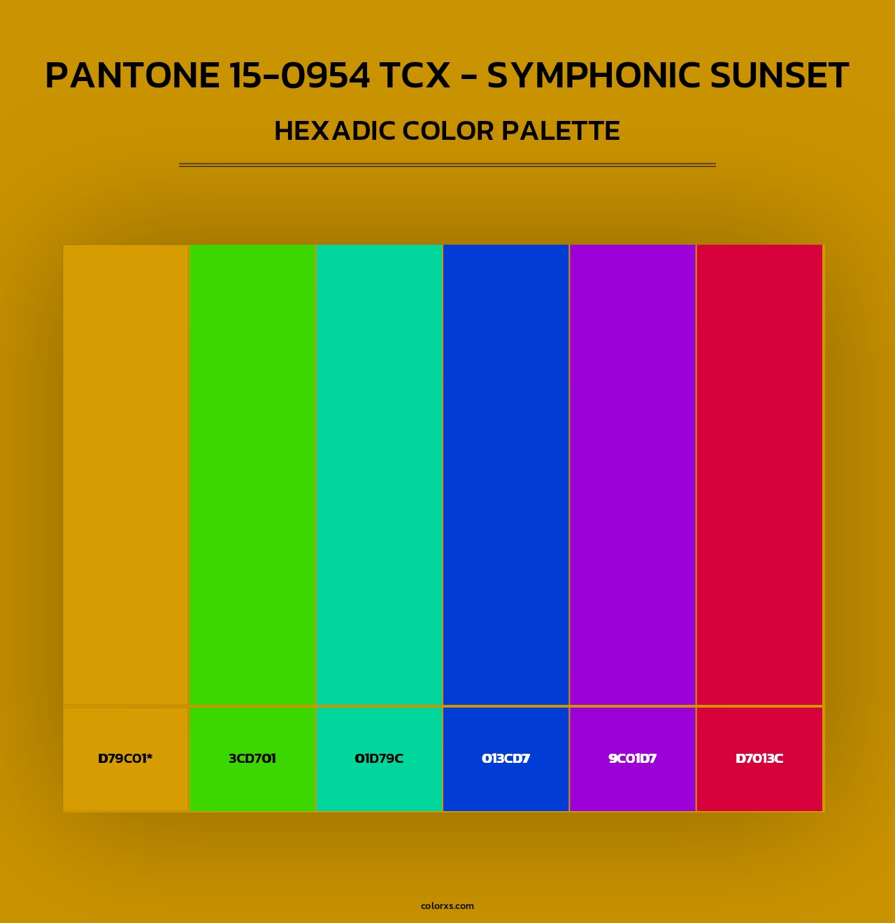 PANTONE 15-0954 TCX - Symphonic Sunset - Hexadic Color Palette