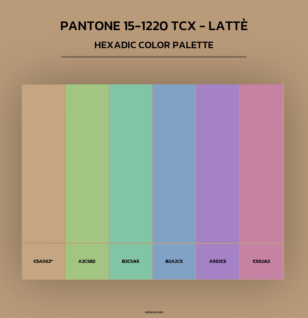 PANTONE 15-1220 TCX - Lattè - Hexadic Color Palette