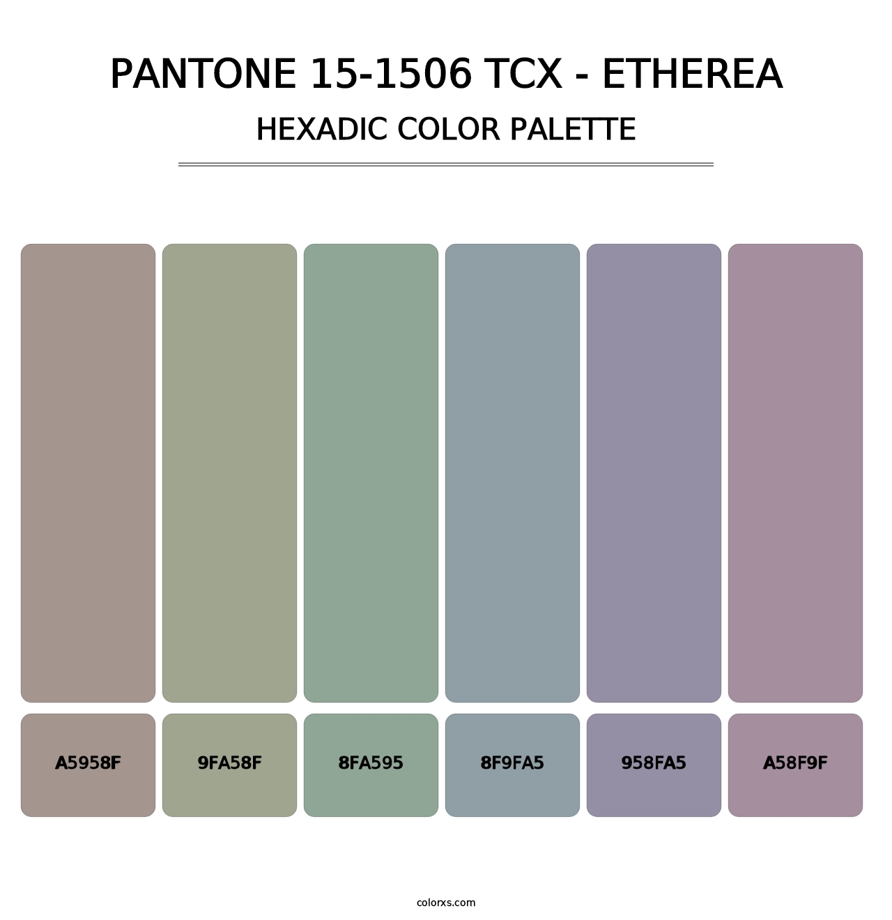 PANTONE 15-1506 TCX - Etherea - Hexadic Color Palette