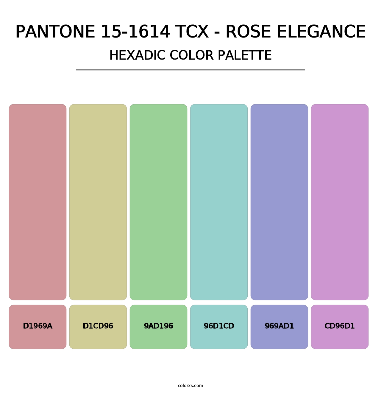 PANTONE 15-1614 TCX - Rose Elegance - Hexadic Color Palette