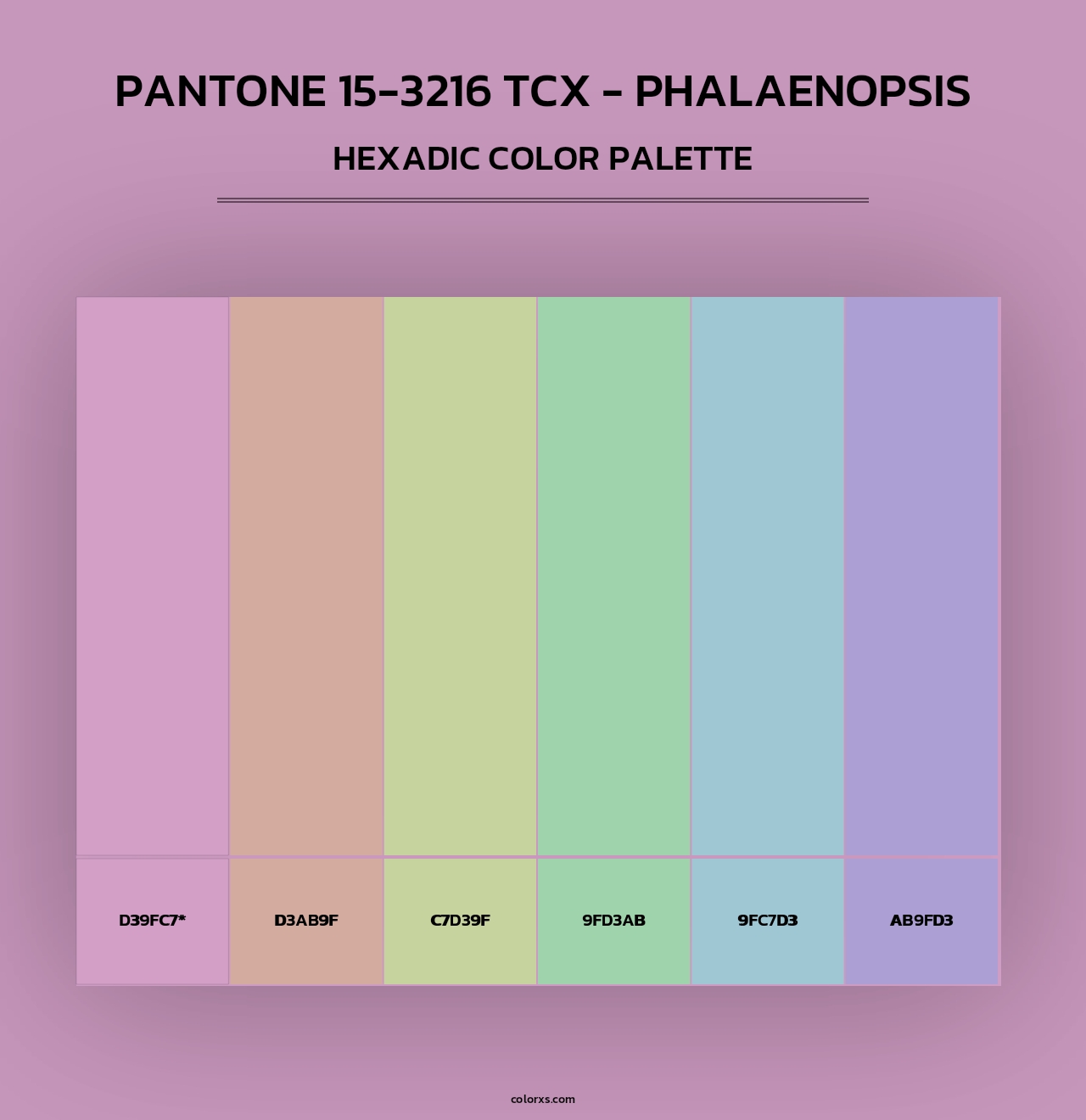 PANTONE 15-3216 TCX - Phalaenopsis - Hexadic Color Palette