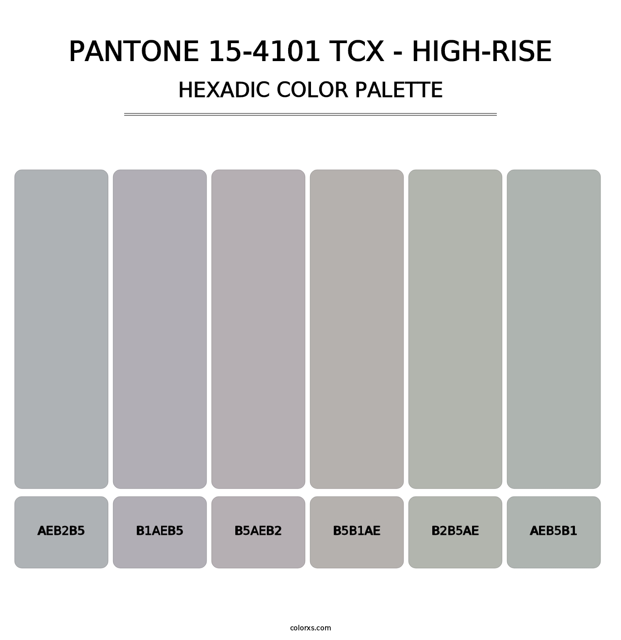 PANTONE 15-4101 TCX - High-rise - Hexadic Color Palette